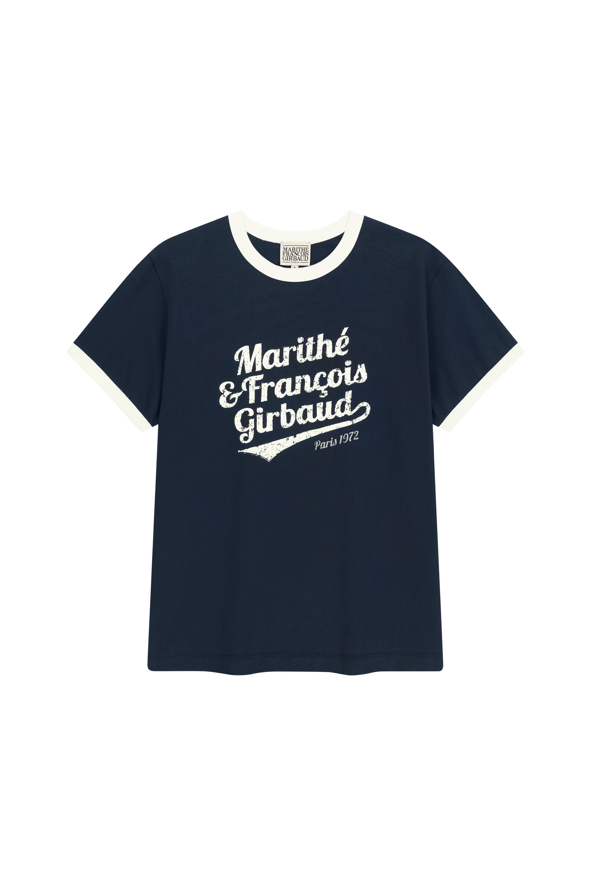 Vintage Logo Ringer Tee Navy