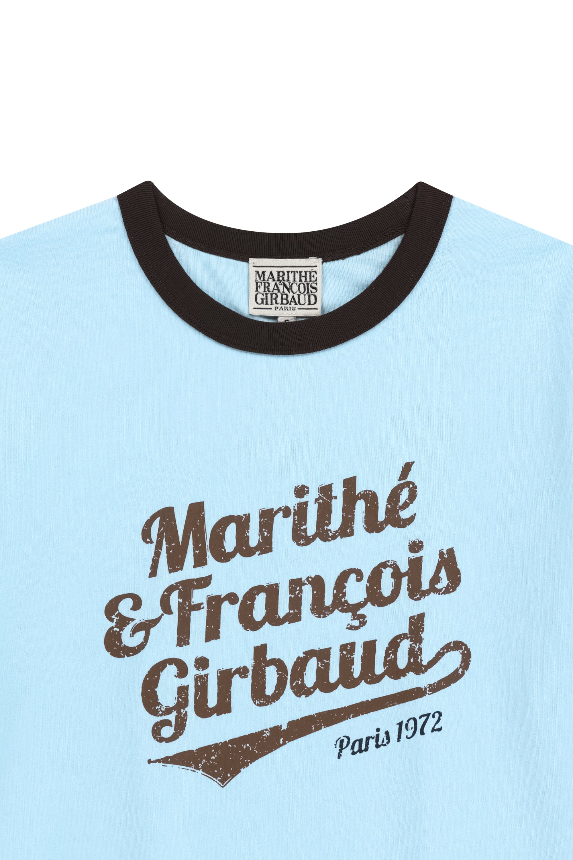 Vintage Logo Ringer Tee Sky Blue