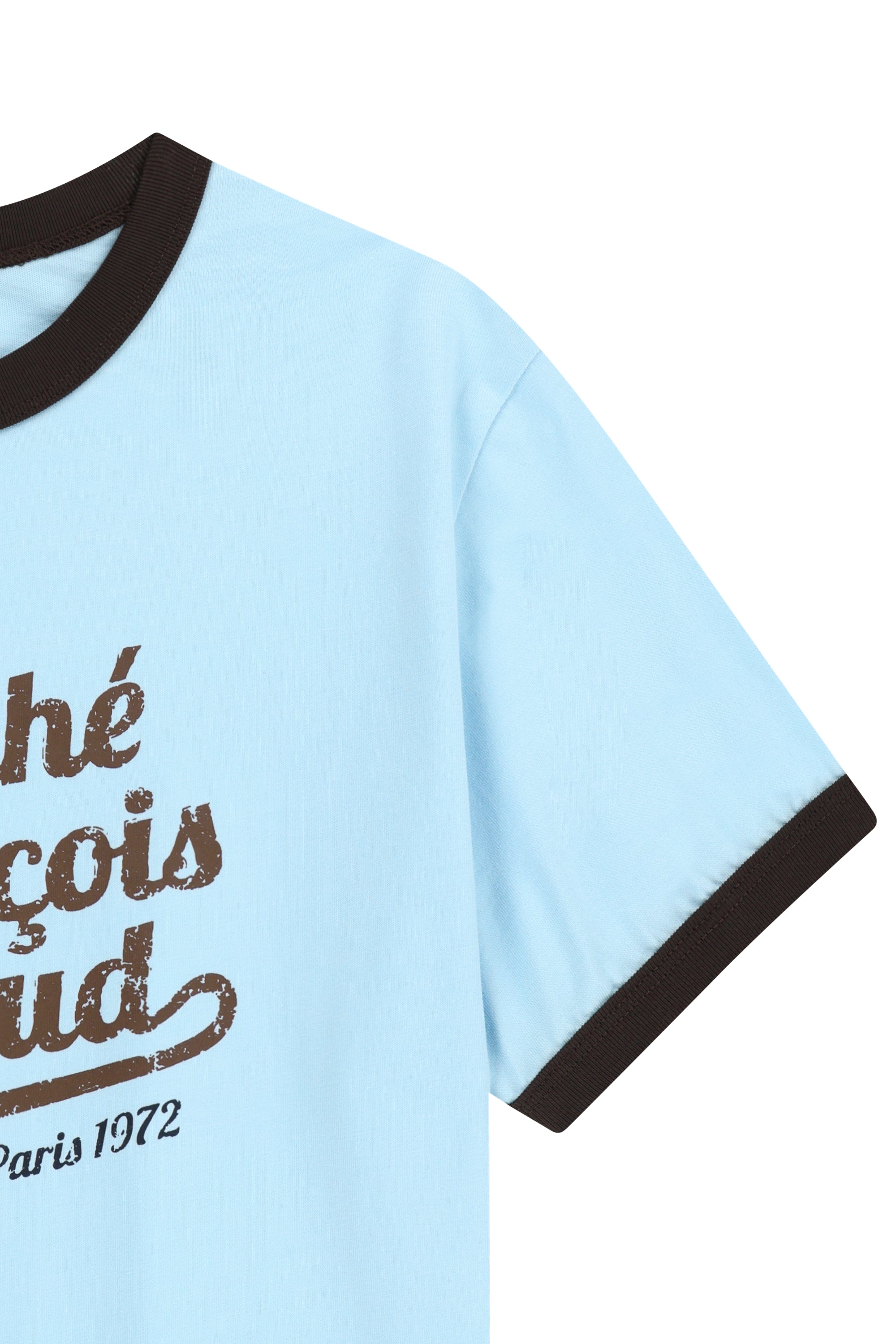 Vintage Logo Ringer Tee Sky Blue