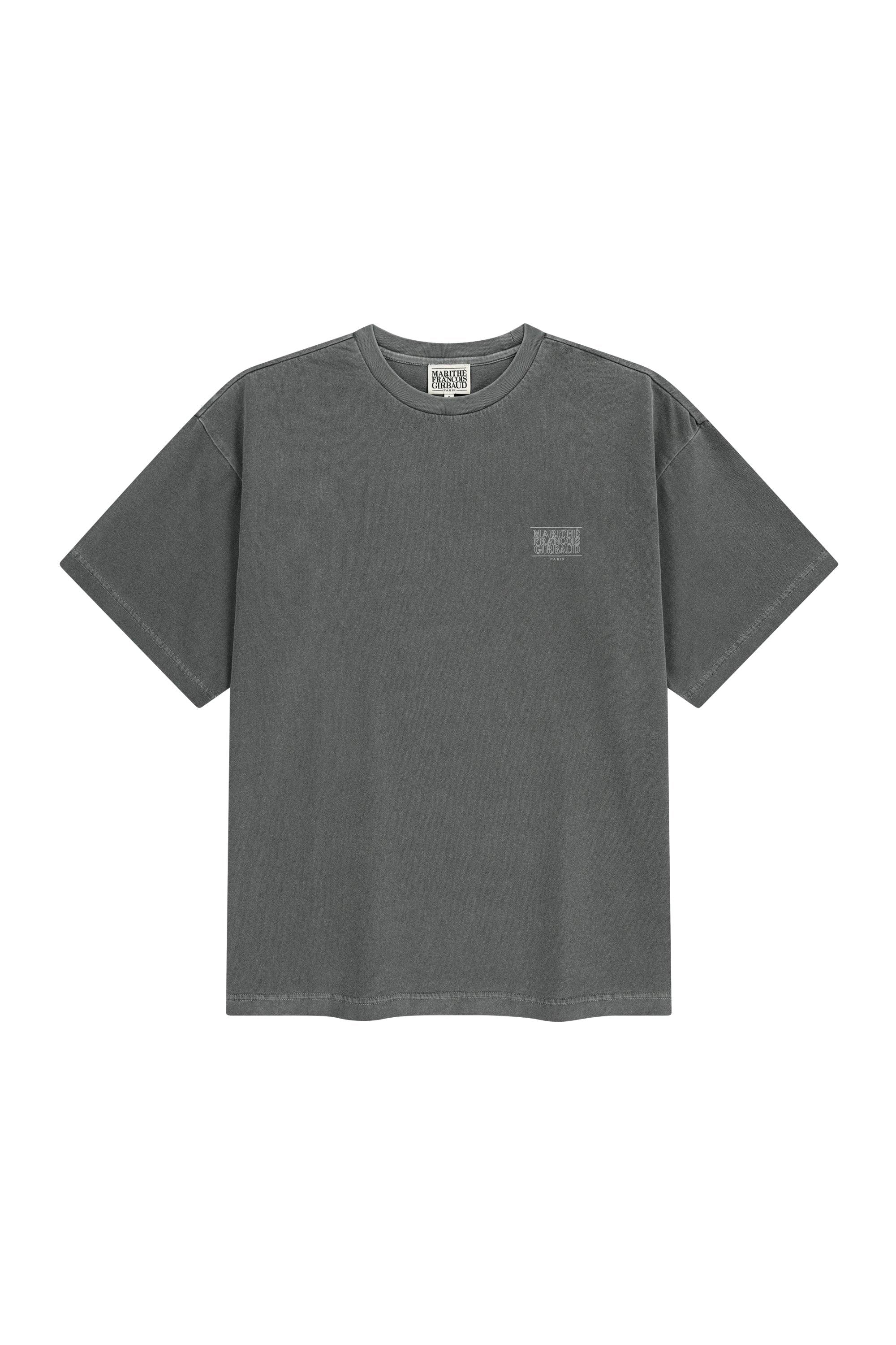 Outline Classic Logo Oversized Dyeing Tee Charcoal