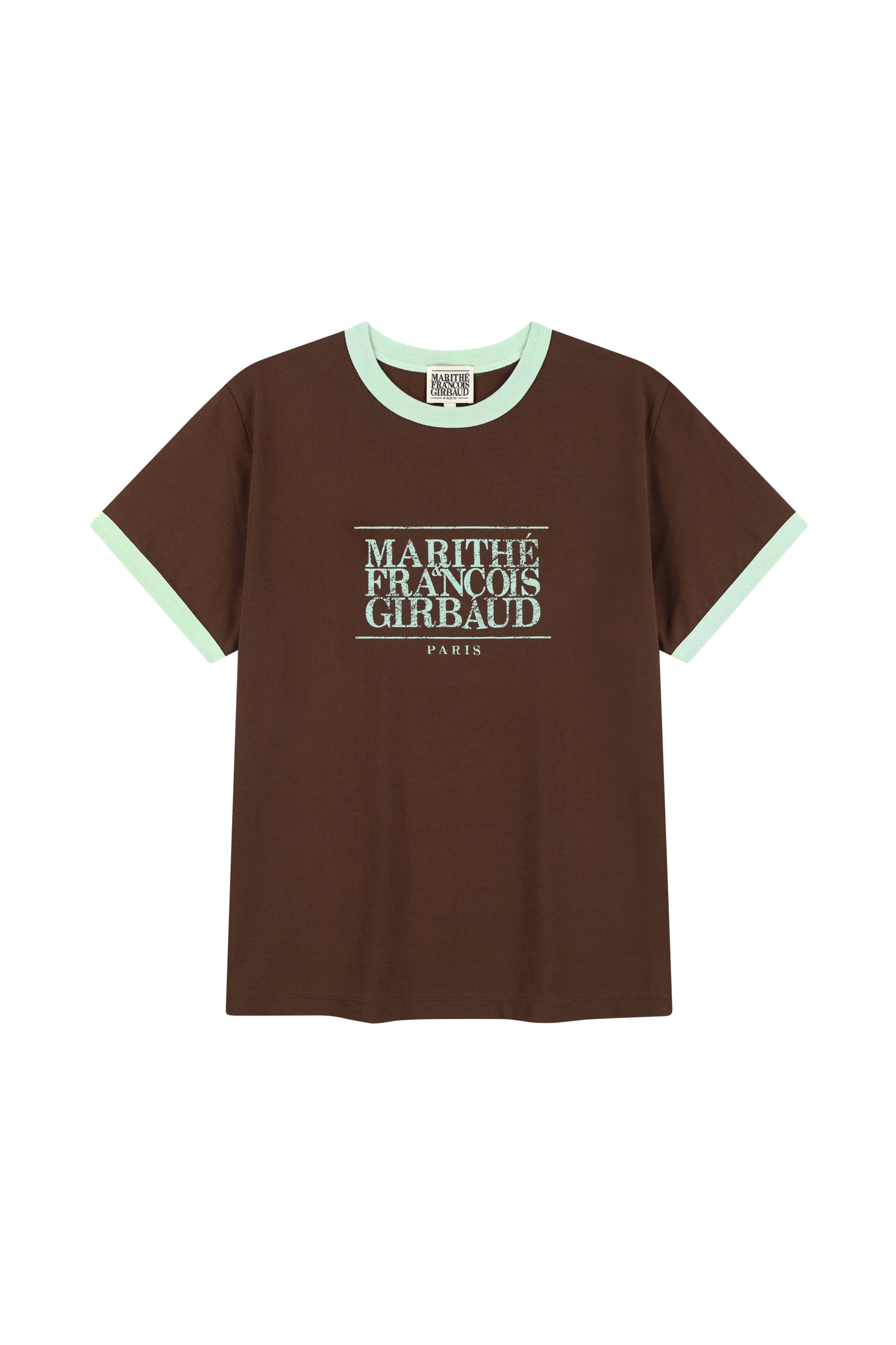 Aerocool Crack Classic Logo Ringer Tee Brown