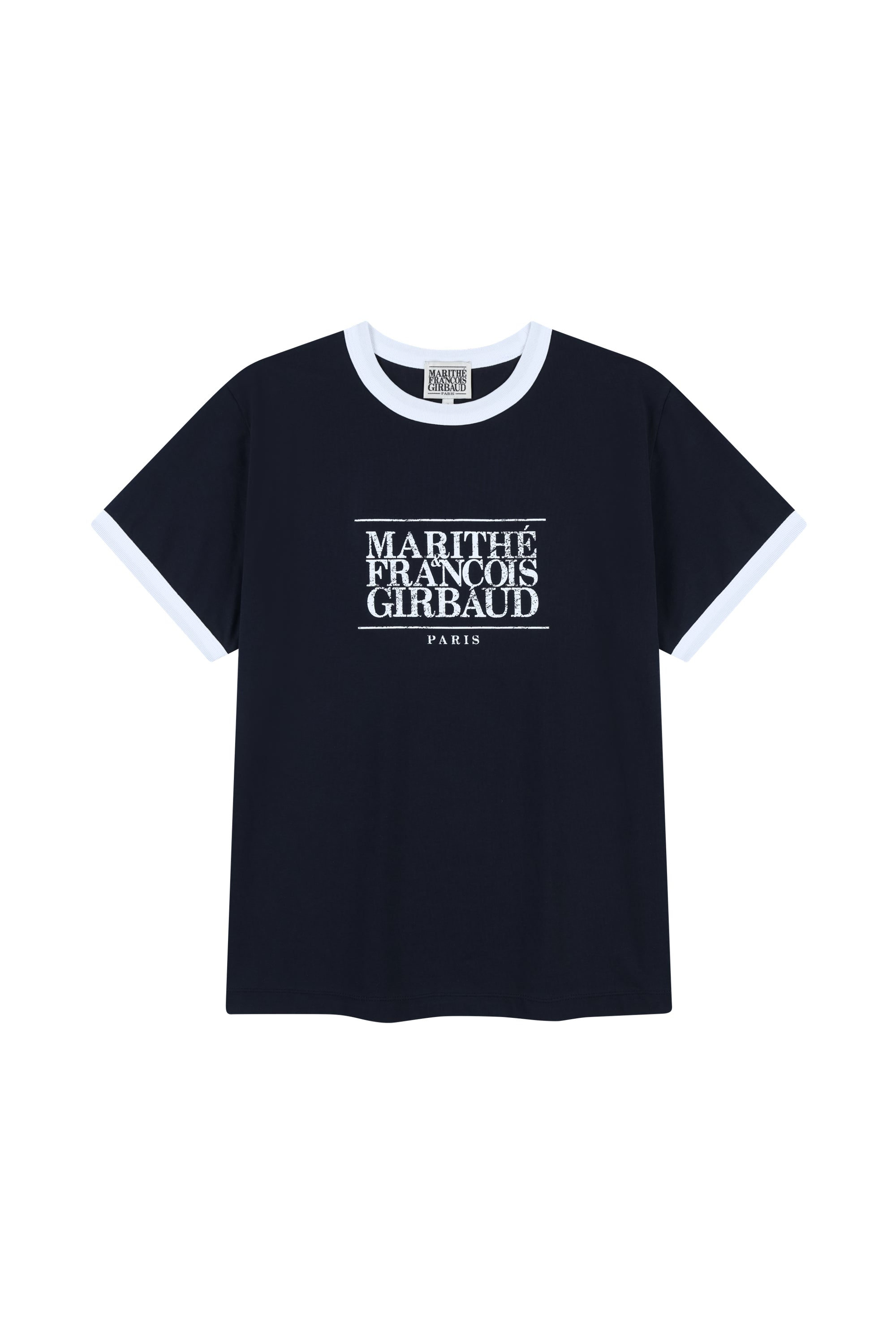 Aerocool Crack Classic Logo Ringer Tee Navy
