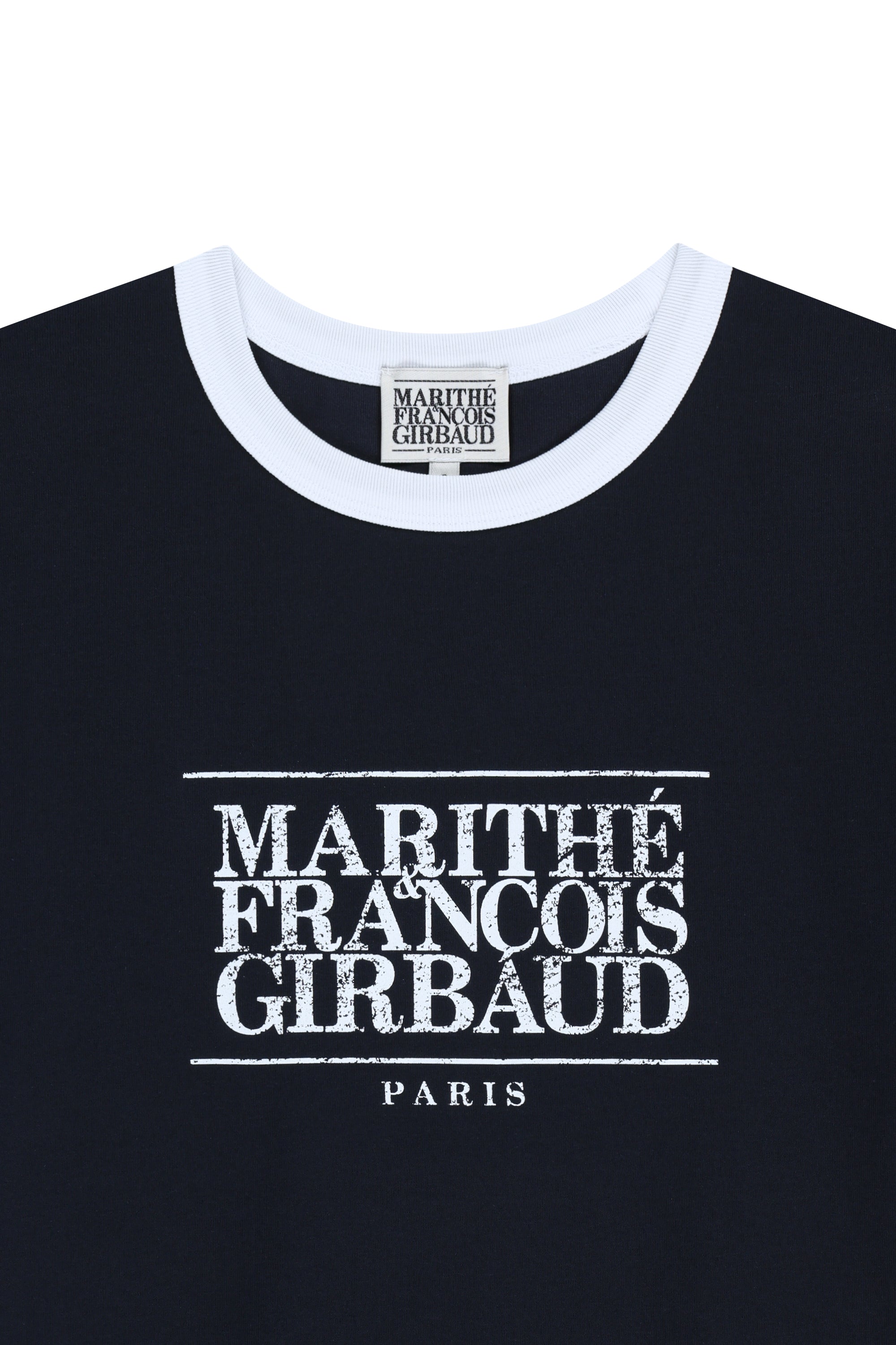 Aerocool Crack Classic Logo Ringer Tee Navy