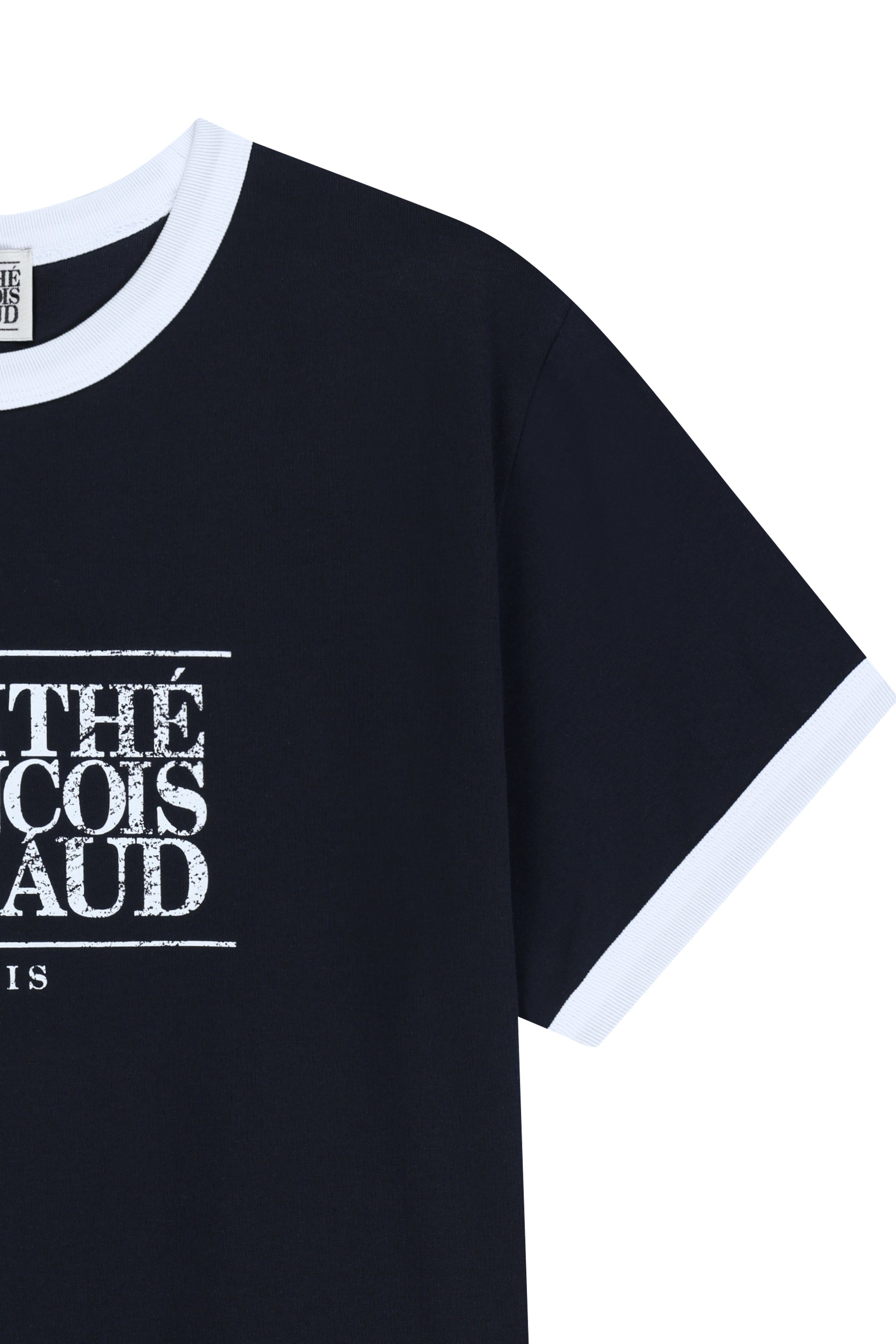 Aerocool Crack Classic Logo Ringer Tee Navy