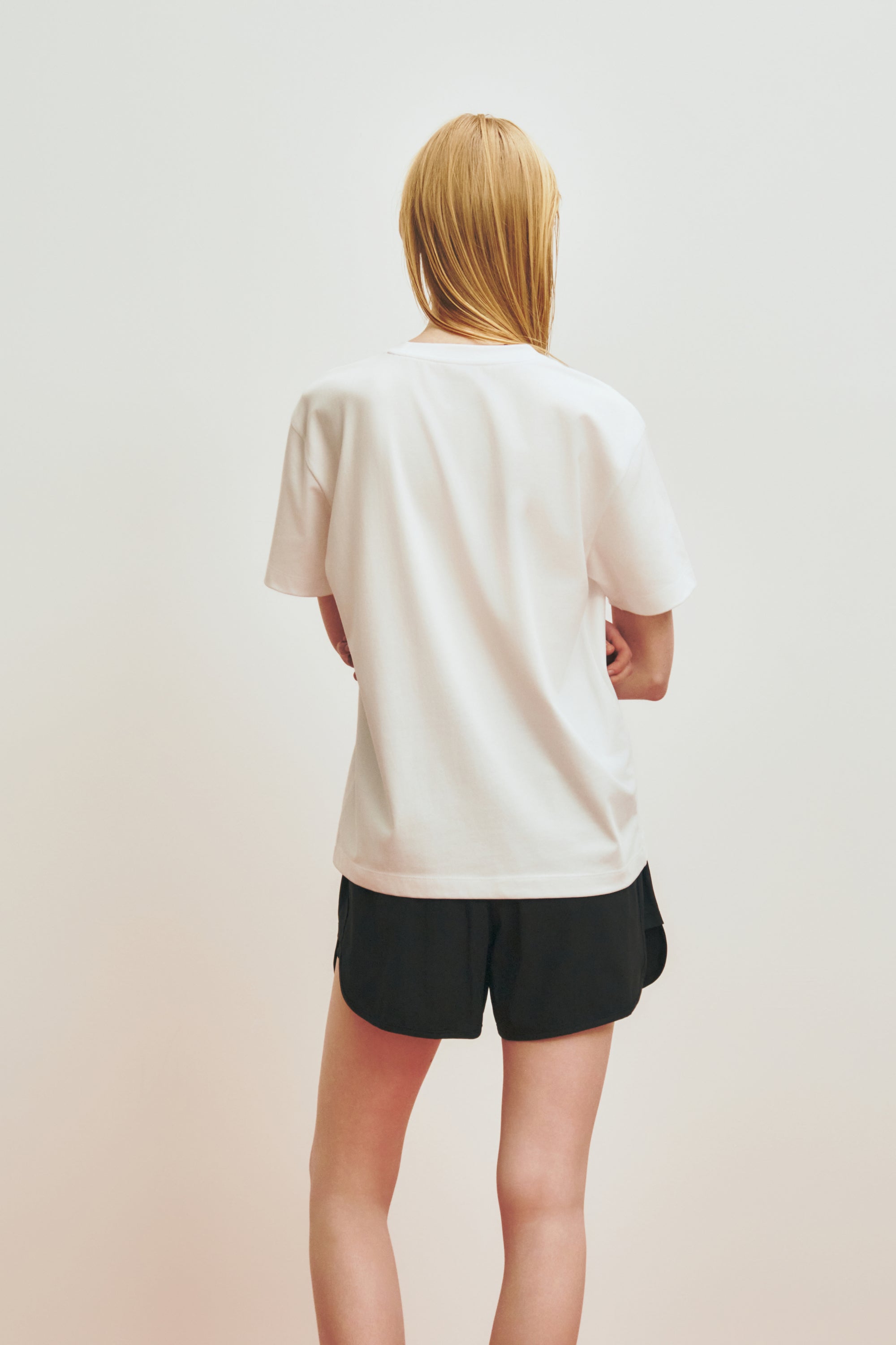 Marithe Sport Lettering Logo Tee White