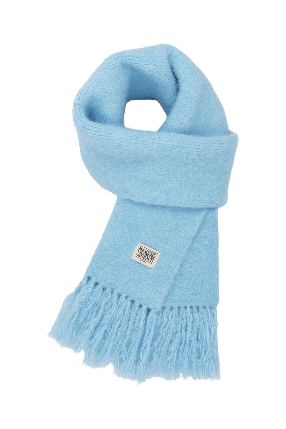Classic Logo Fuzzy Knit Muffler Mint
