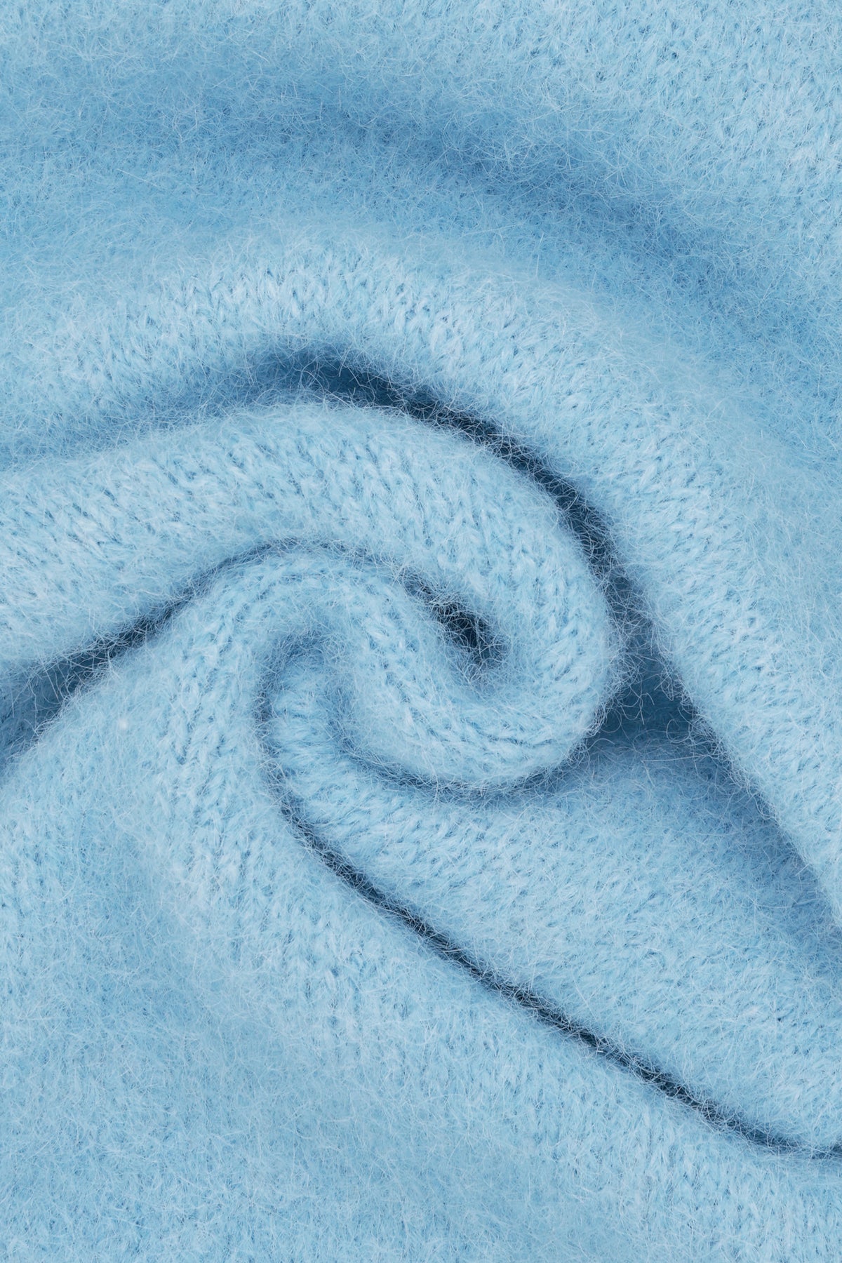 Classic Logo Fuzzy Knit Muffler Mint