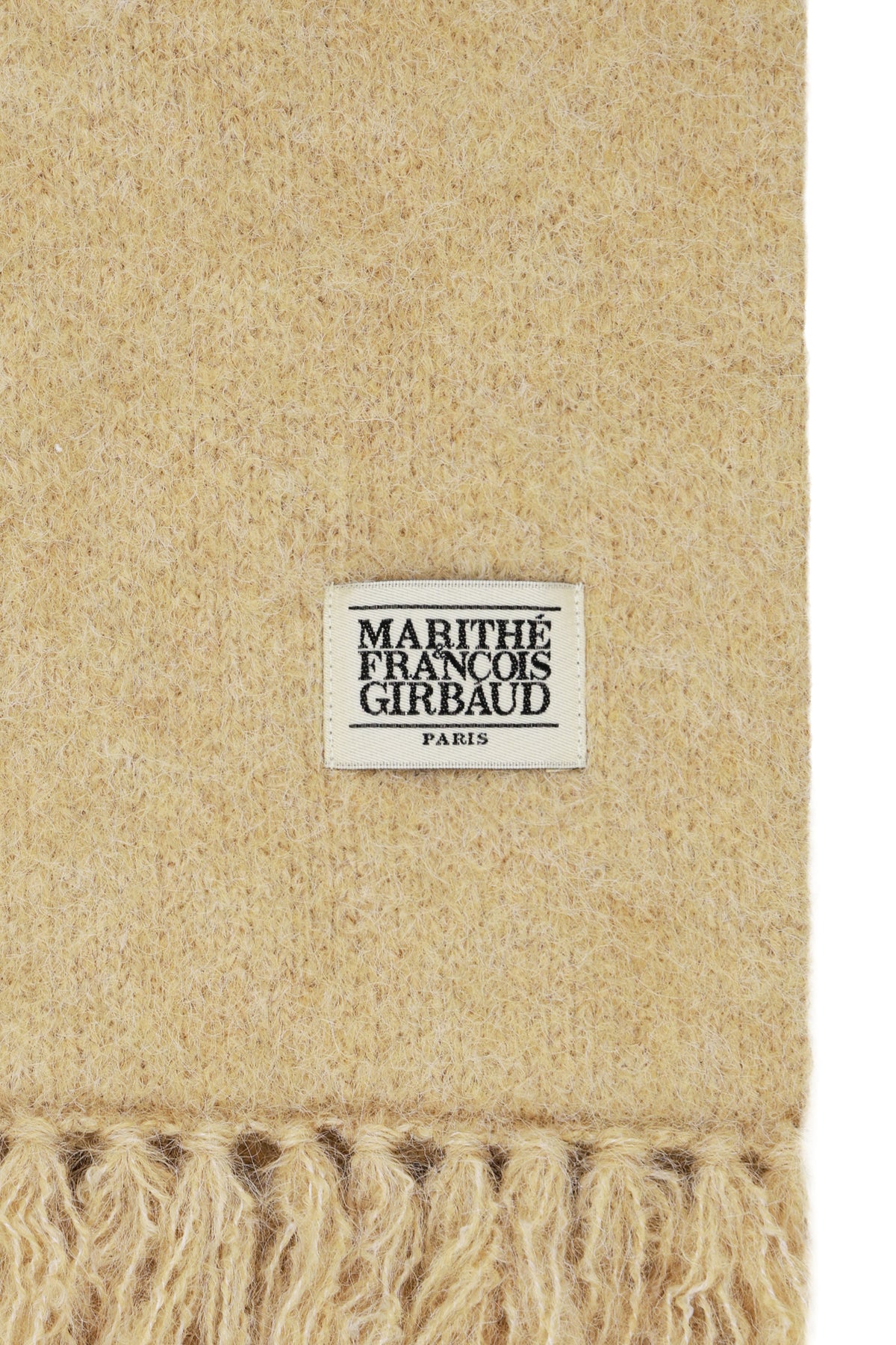 Classic Logo Fuzzy Knit Muffler Light Blue