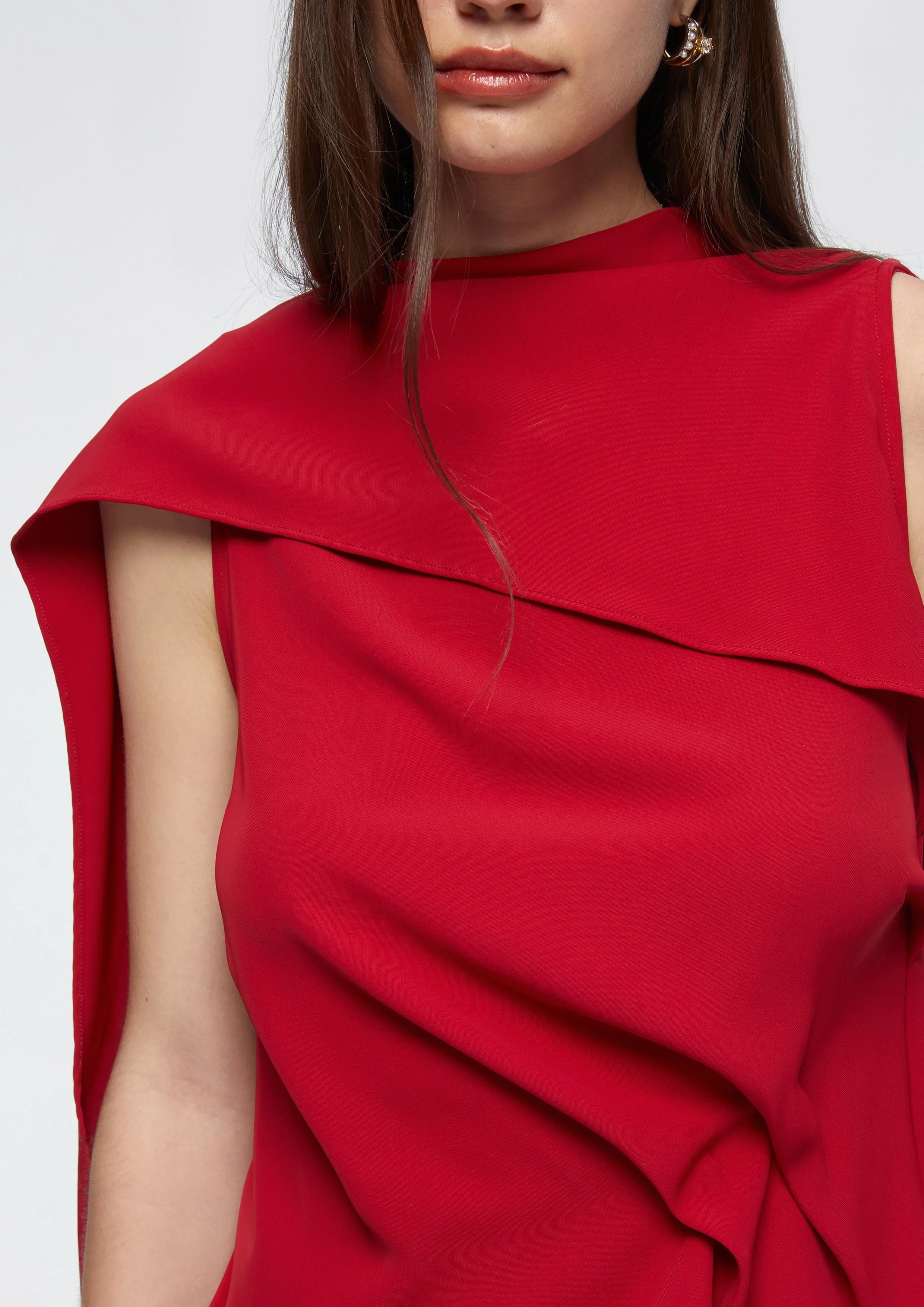 เสื้อ แต่งคอพับ ทรงวอเทอร์ฟอล