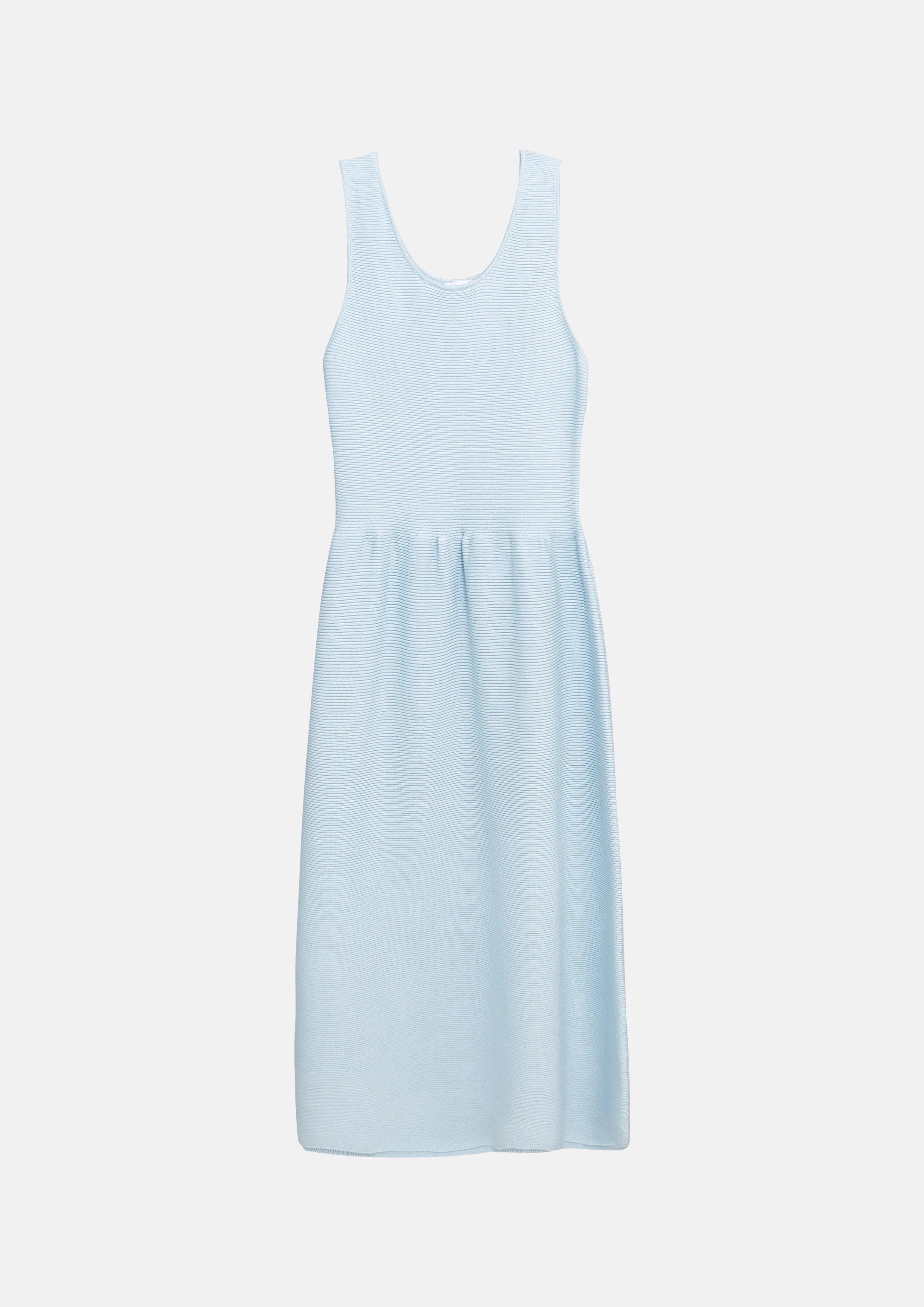 Ribbed Knit Sleeveless Midi Dress