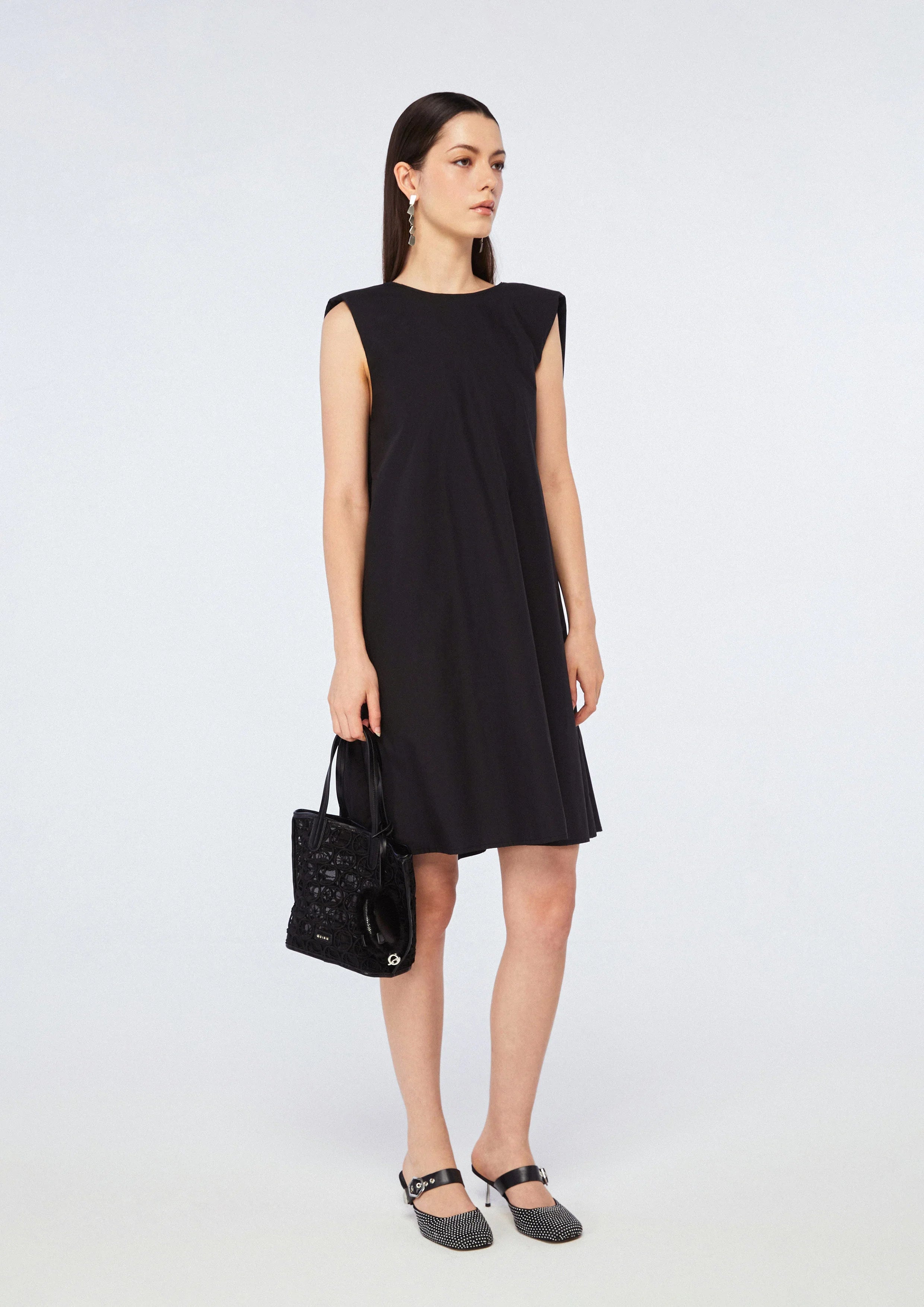 Back Drape Sleeveless Mini Dress - Studiofour
