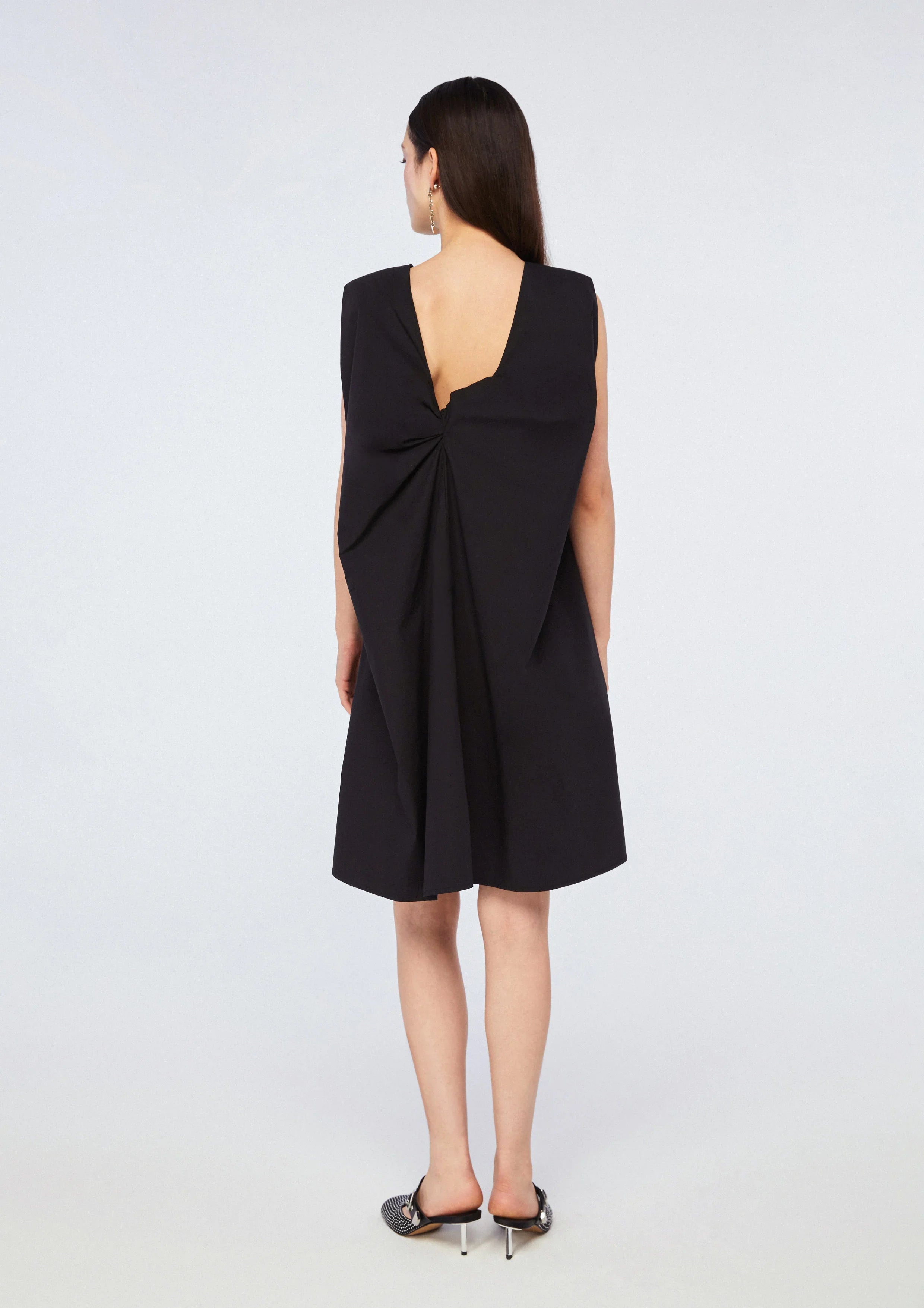 Back Drape Sleeveless Mini Dress - Studiofour