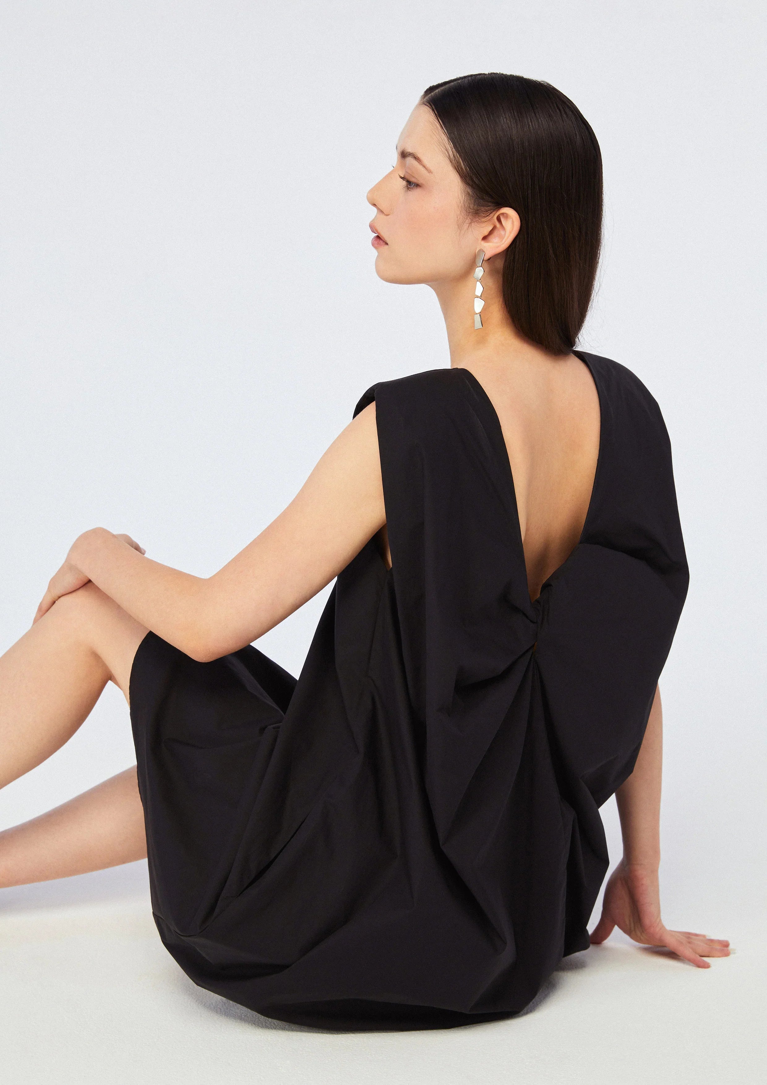 Back Drape Sleeveless Mini Dress - Studiofour