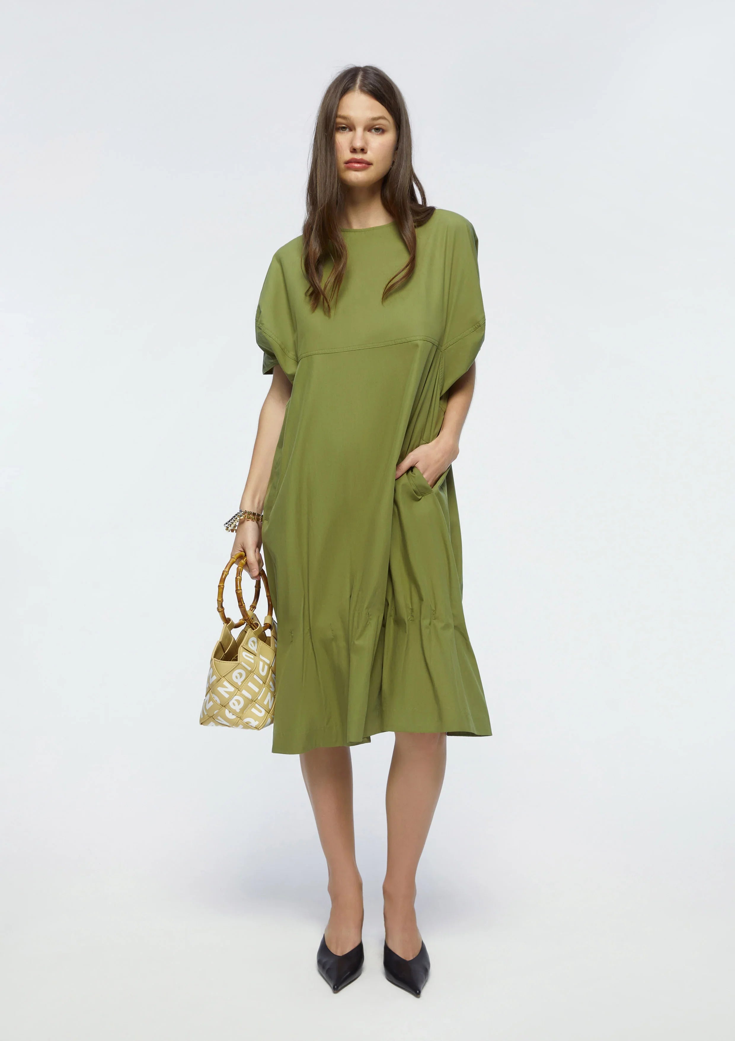 Oversized Short Sleeve Mini Dress