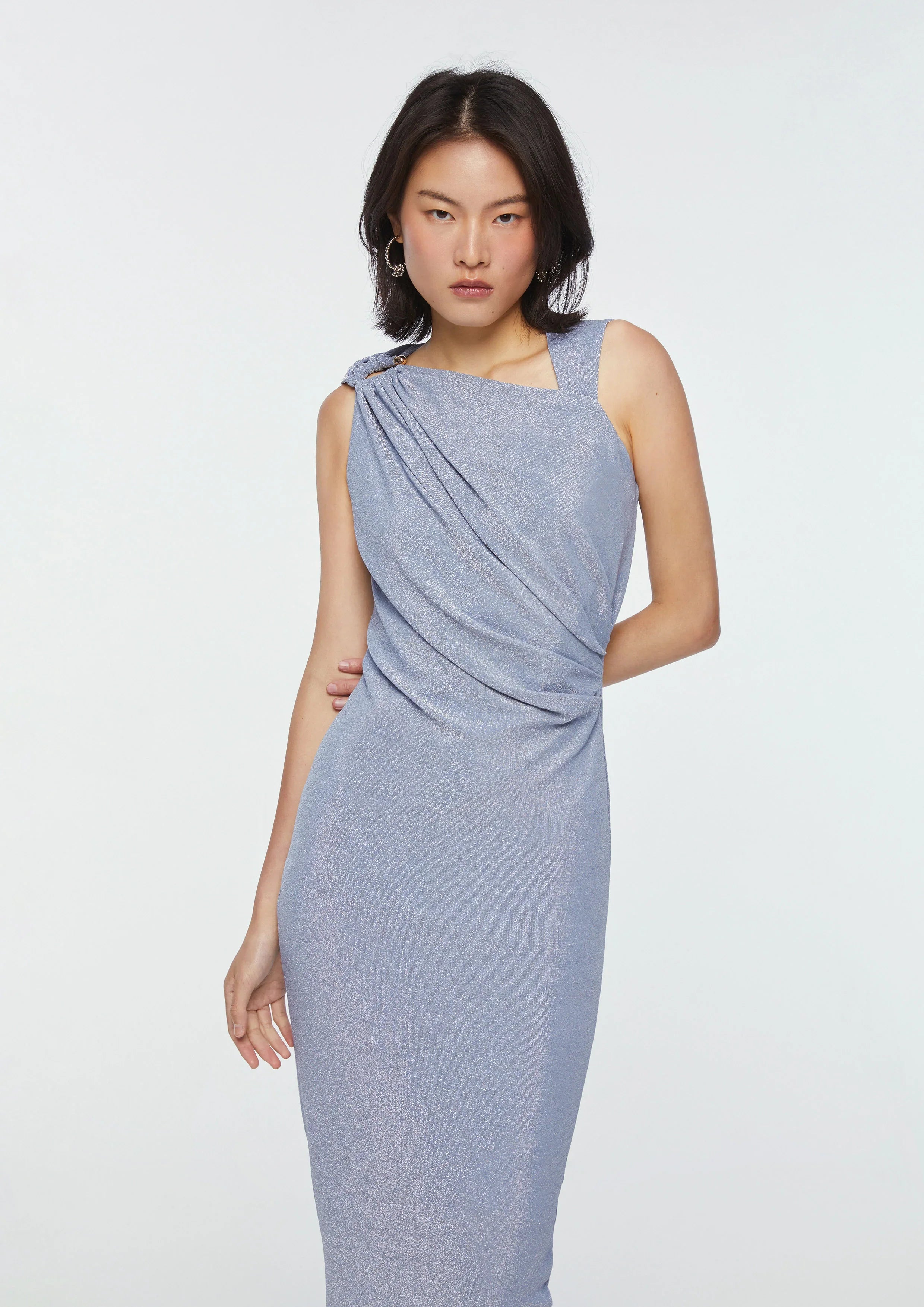 Drape Midi Dress