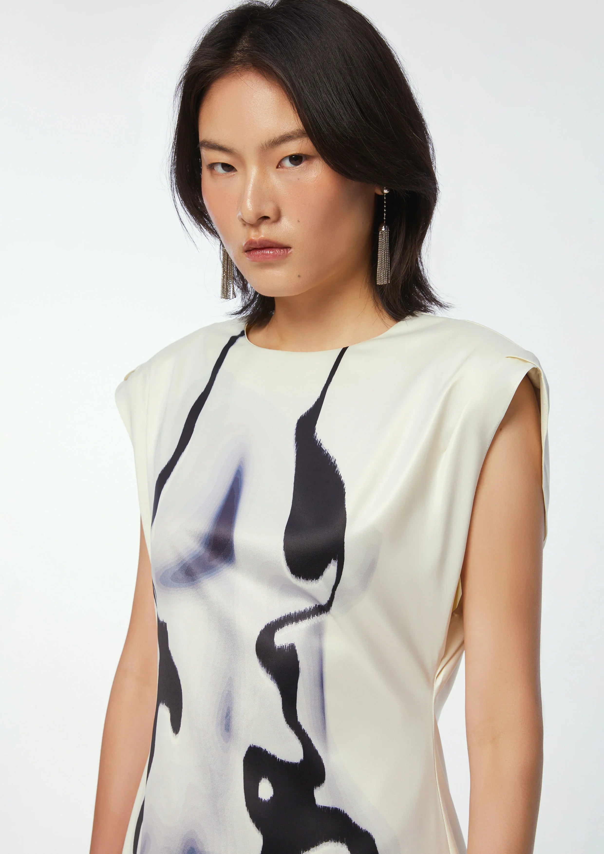 Abstract Print Midi Dress - Studiofour