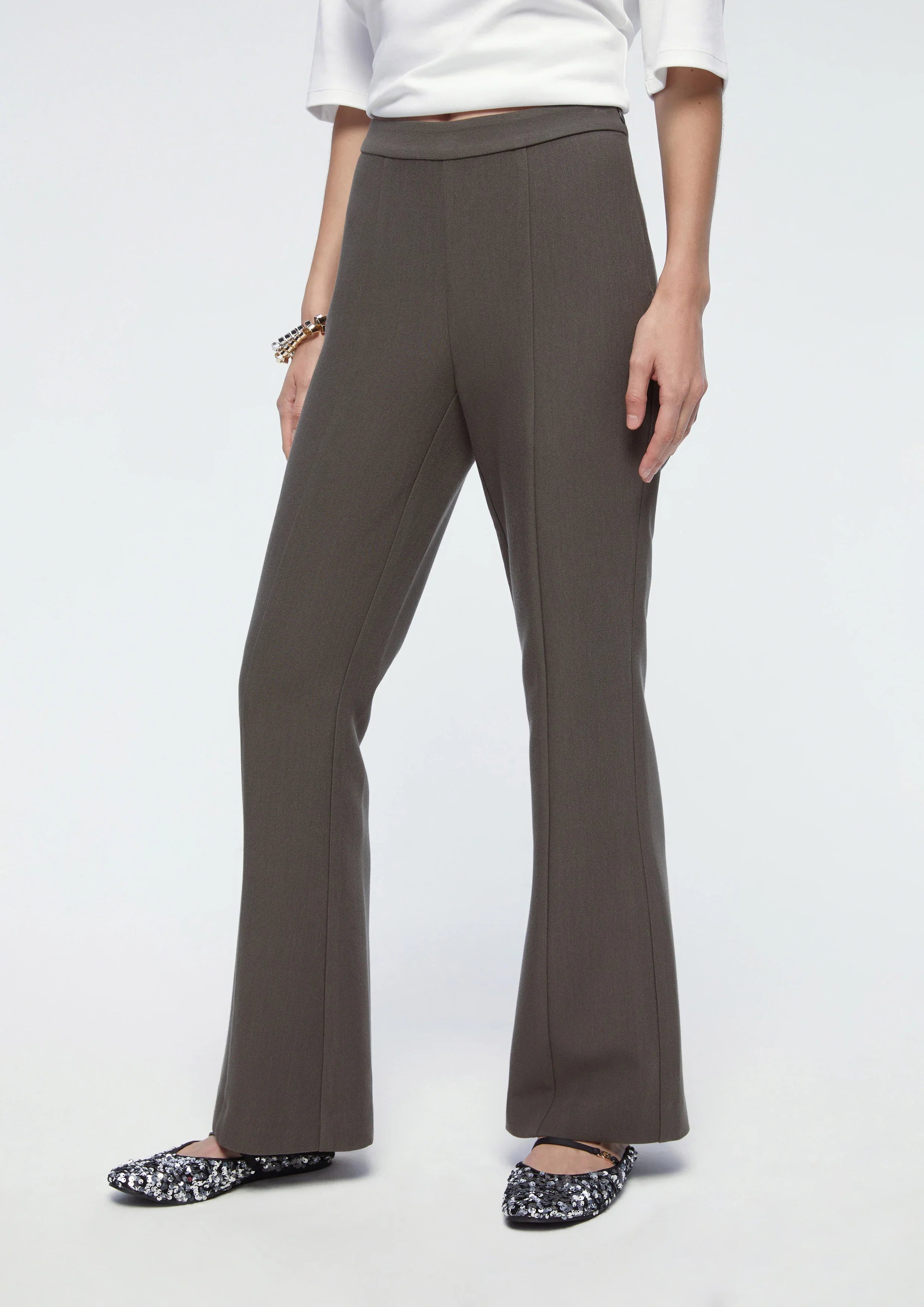 Pleated High Waist Pants