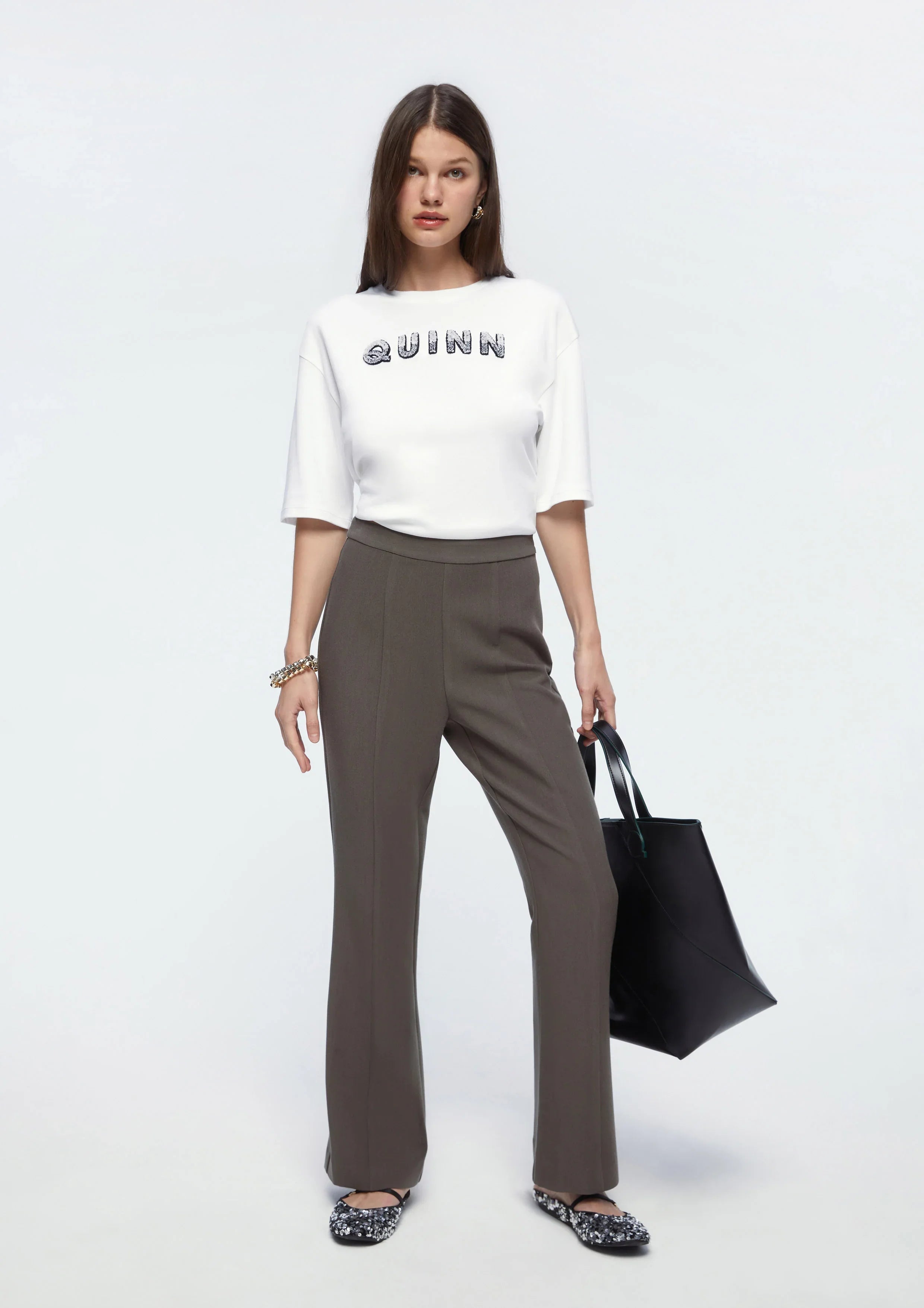 Pleated High Waist Pants