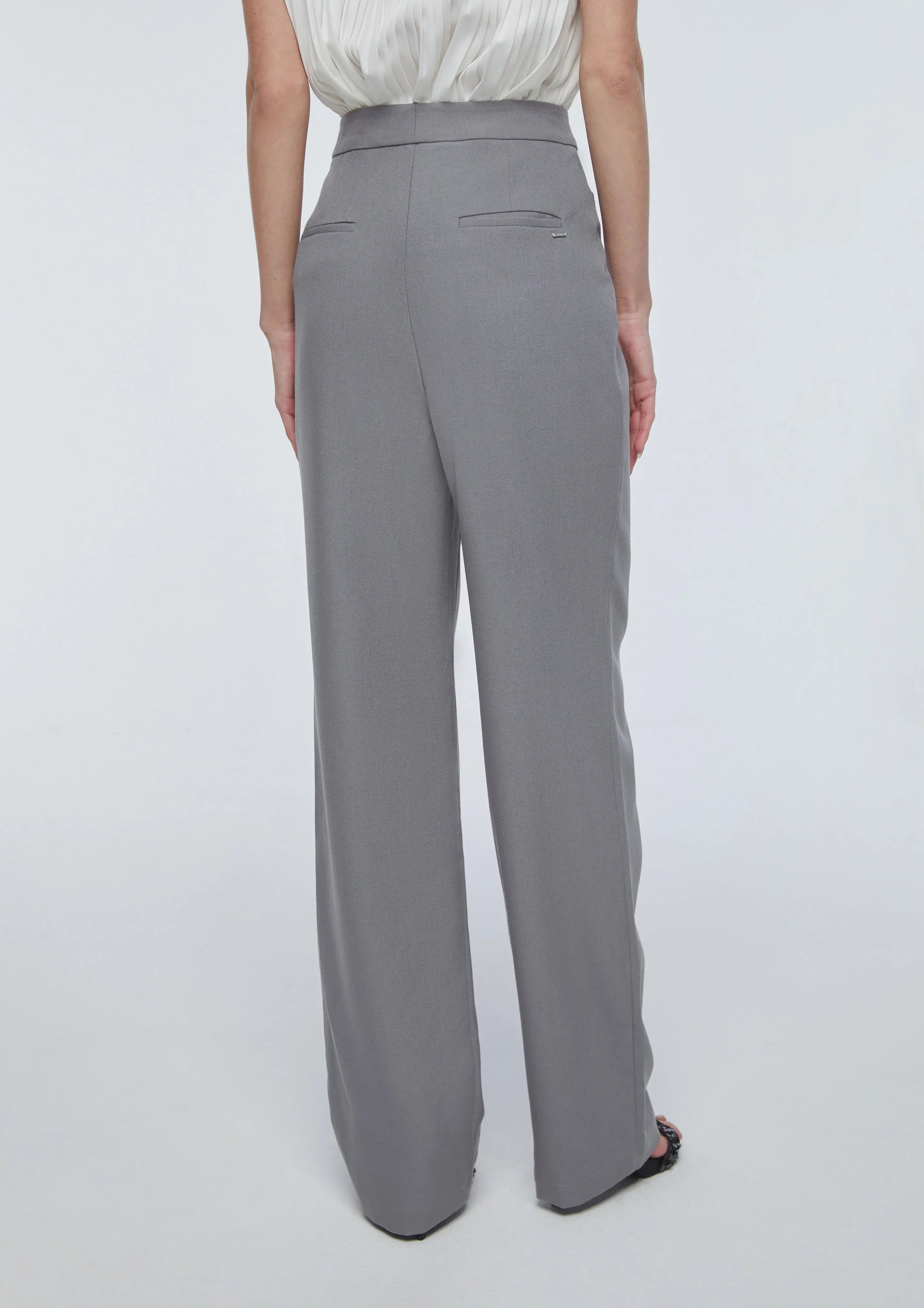 High-Waisted Tailored Trousers