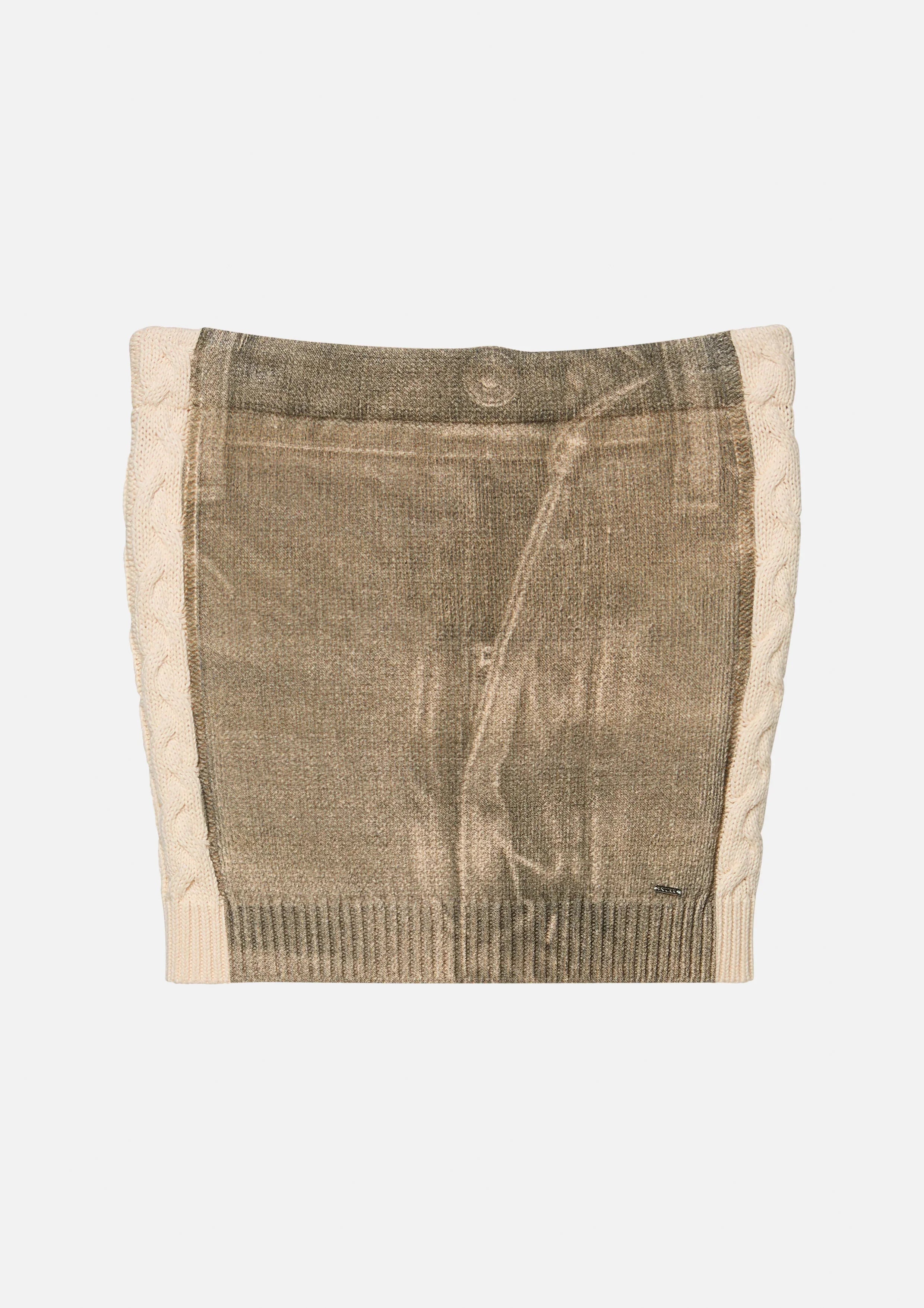 Trompe L'Oei Knitted Mini Skirt