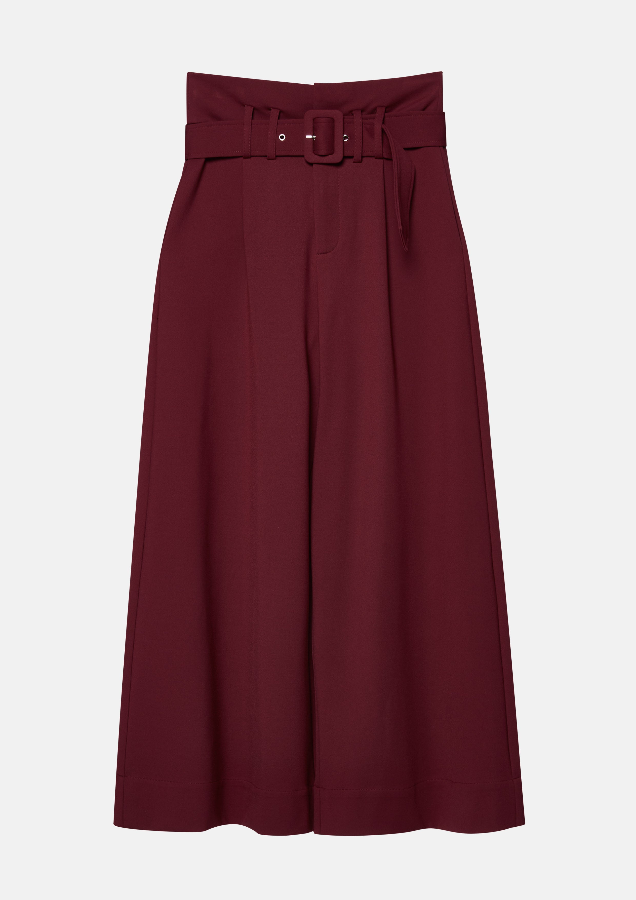 High Waist Pants With Buckle