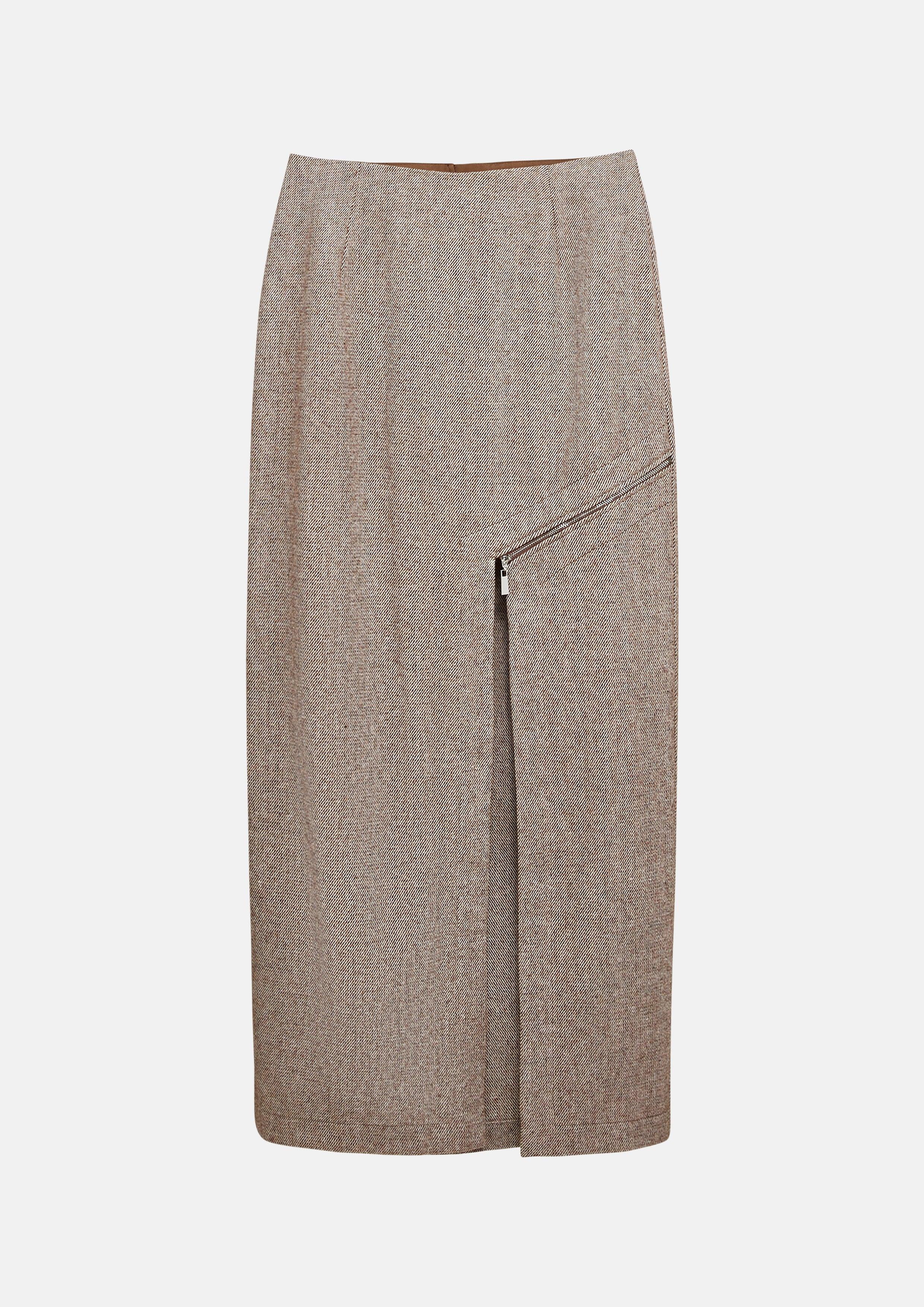 Long Skirt With Side Zip
