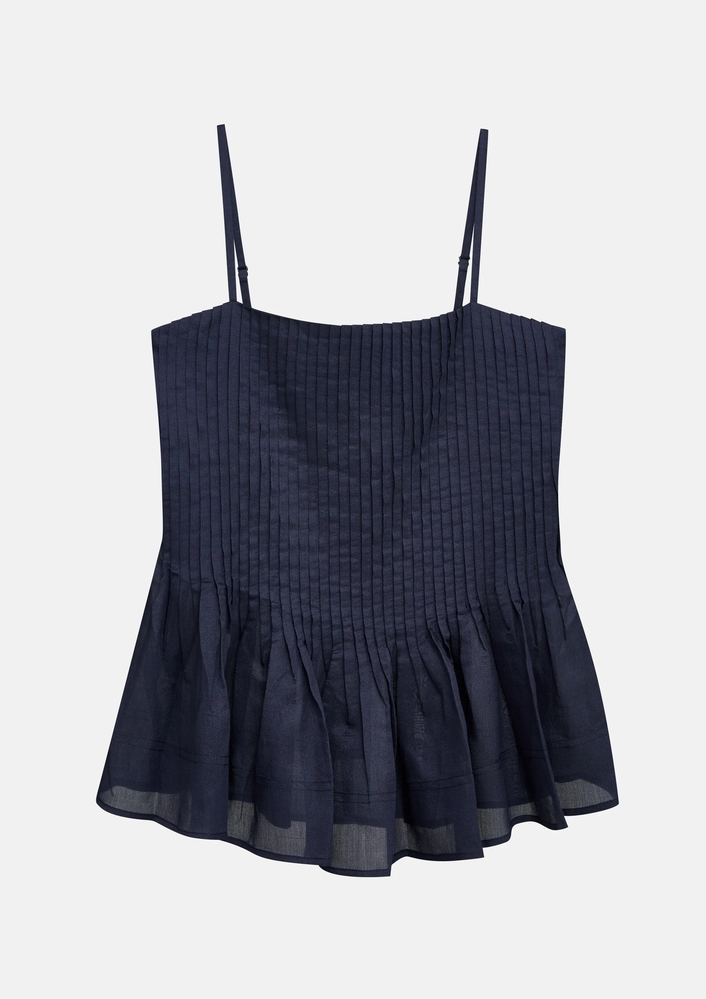 เสื้อครอปจับจีบชายเสื้อระบาย