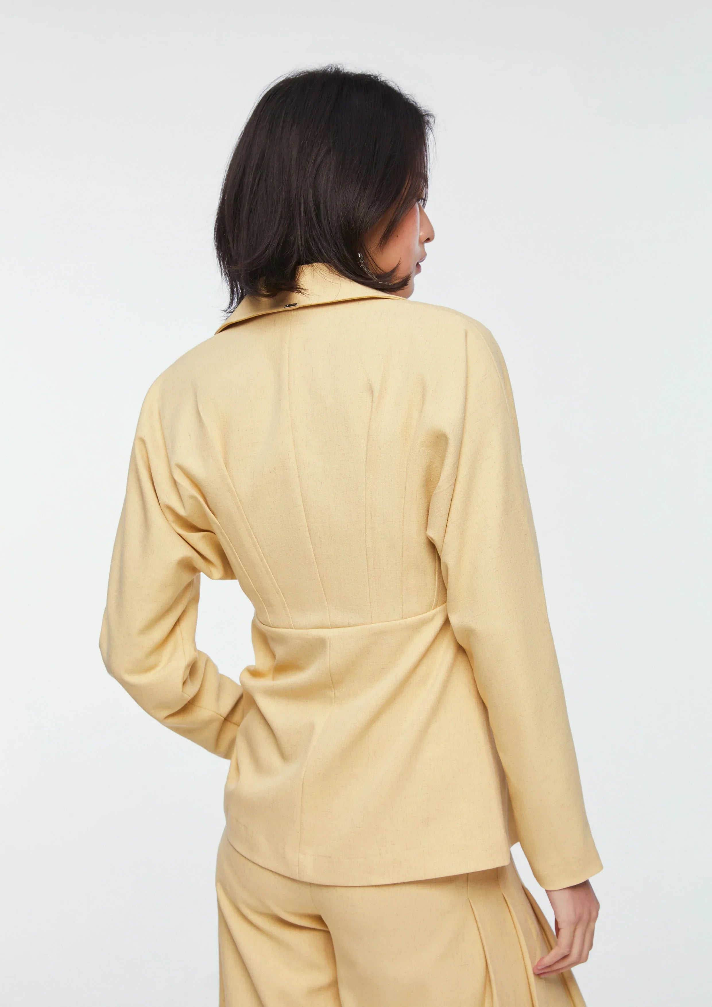 เสื้อแจ็คเก็ตแขนยาวเกี่ยวตะขอ