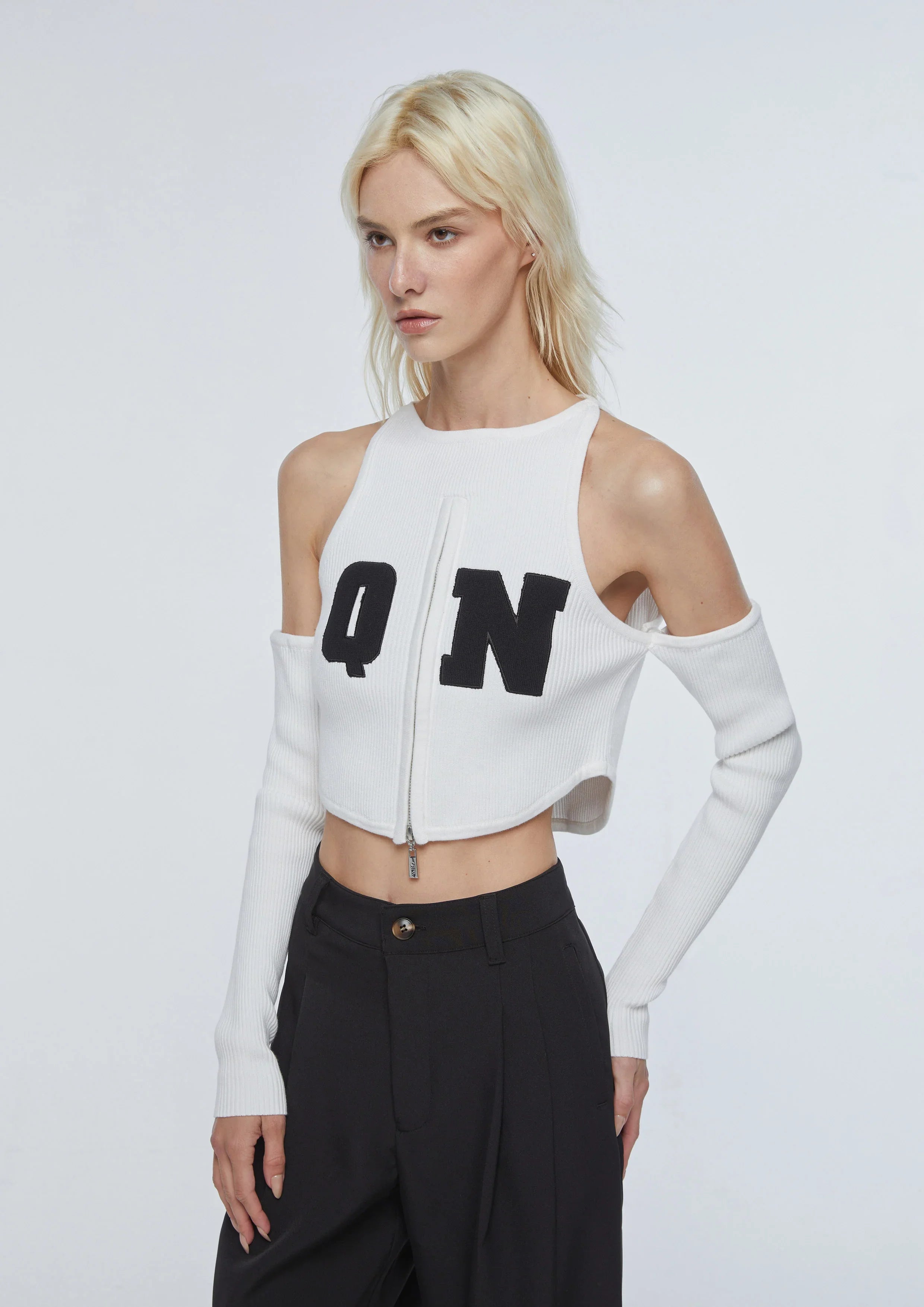 Cold Shoulder Crop Top