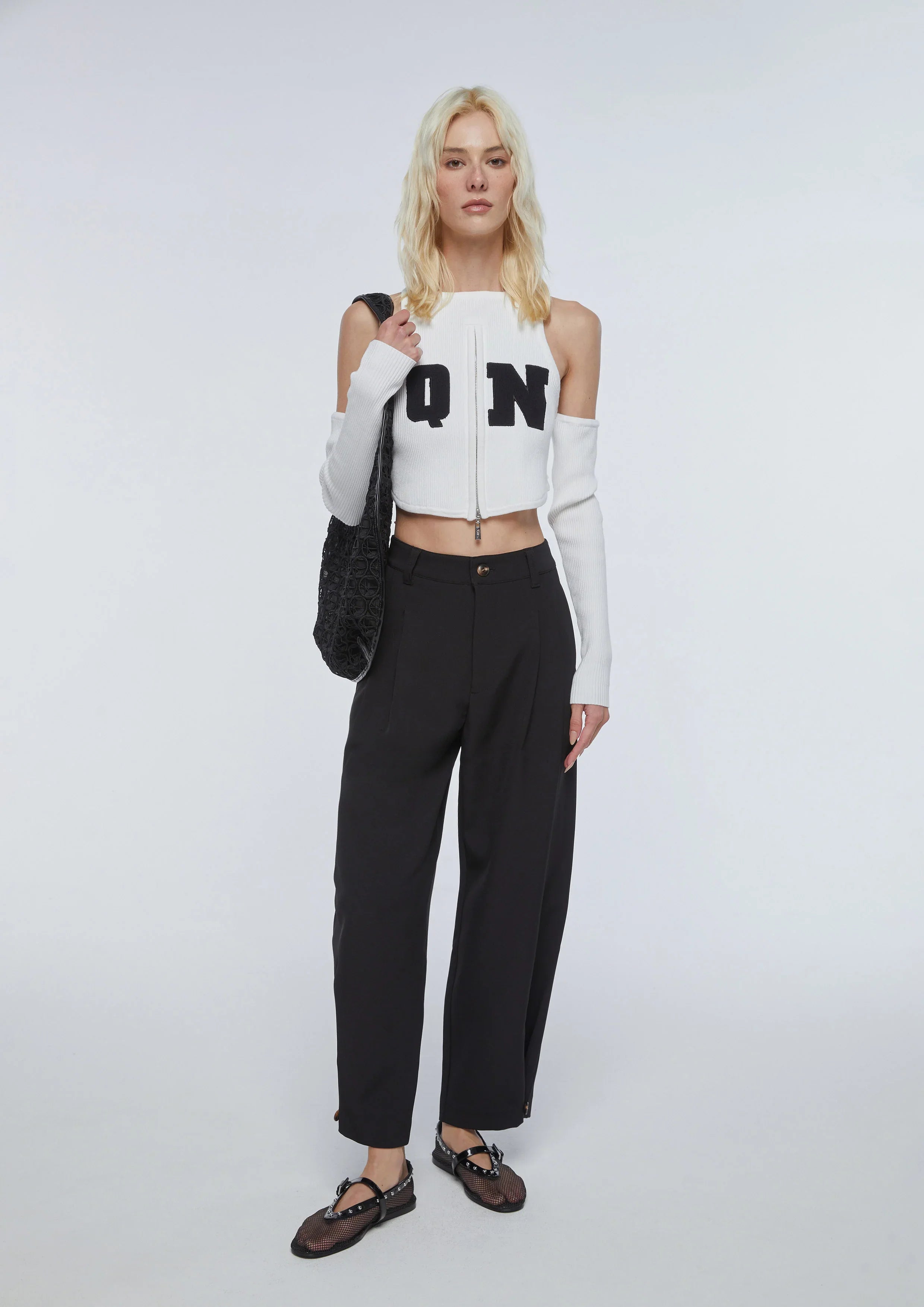 Cold Shoulder Crop Top