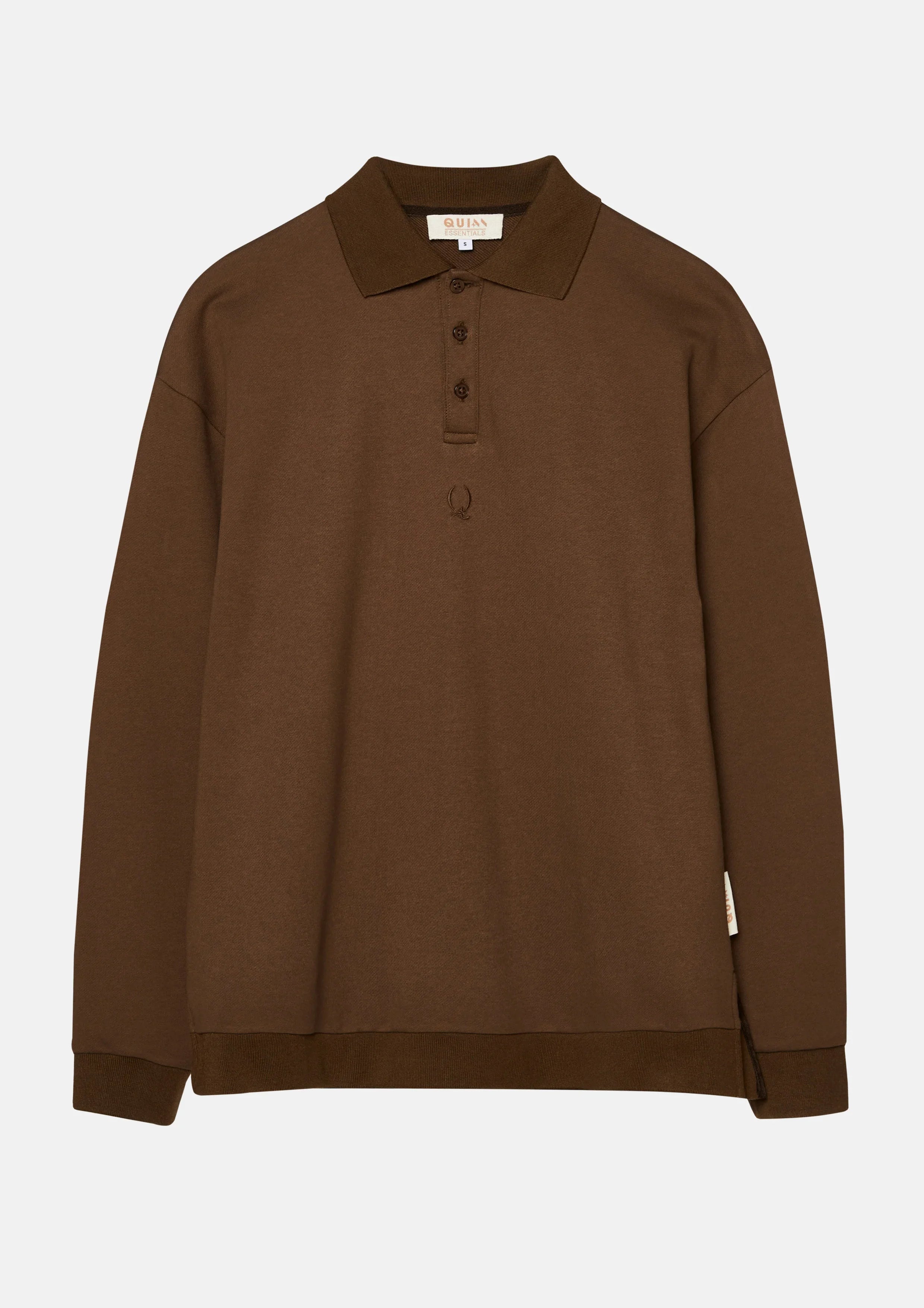 Knitted Long Sleeve Polo T-Shirt