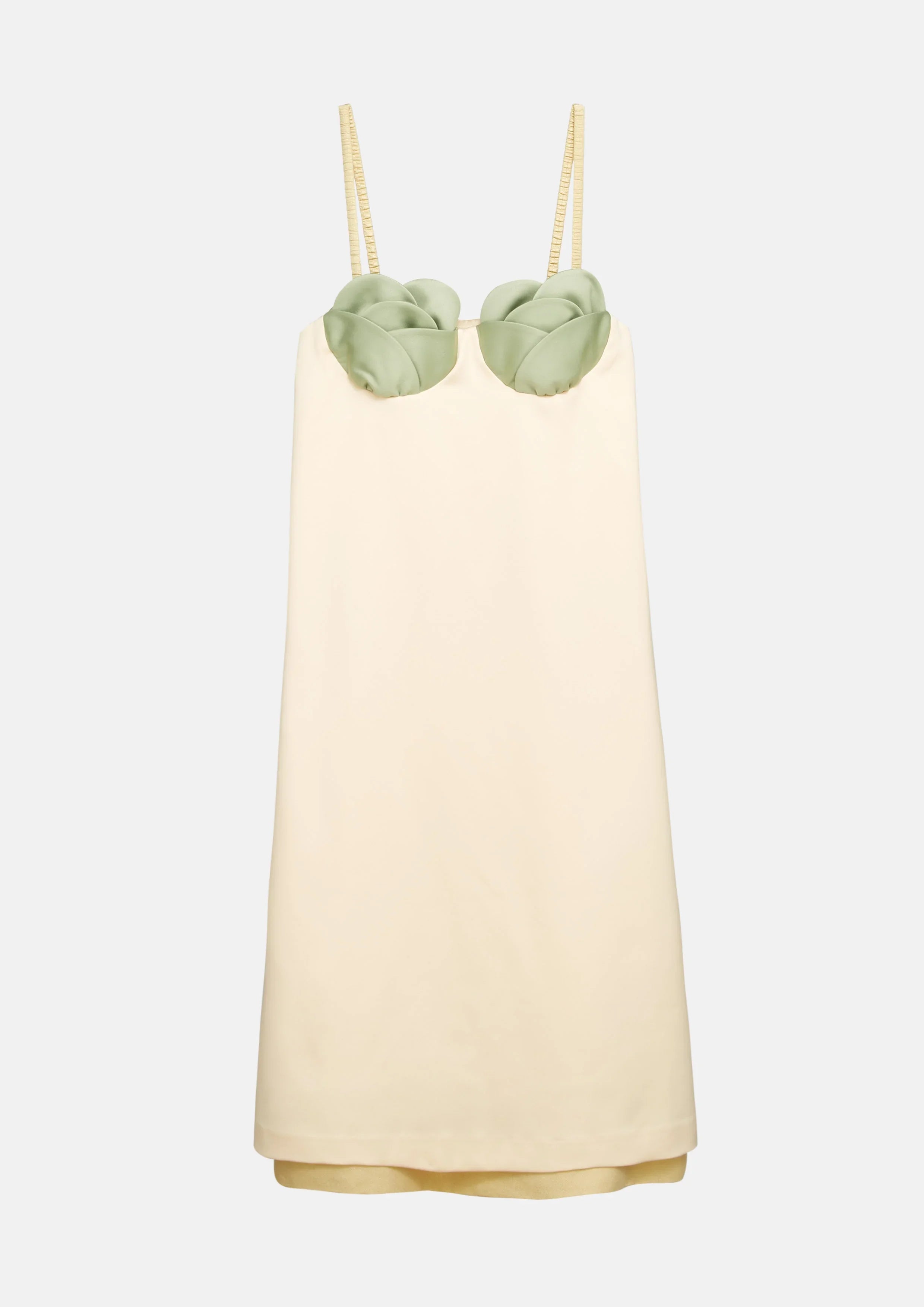 Artichoke-Detail Satin Midi Dress - Studiofour