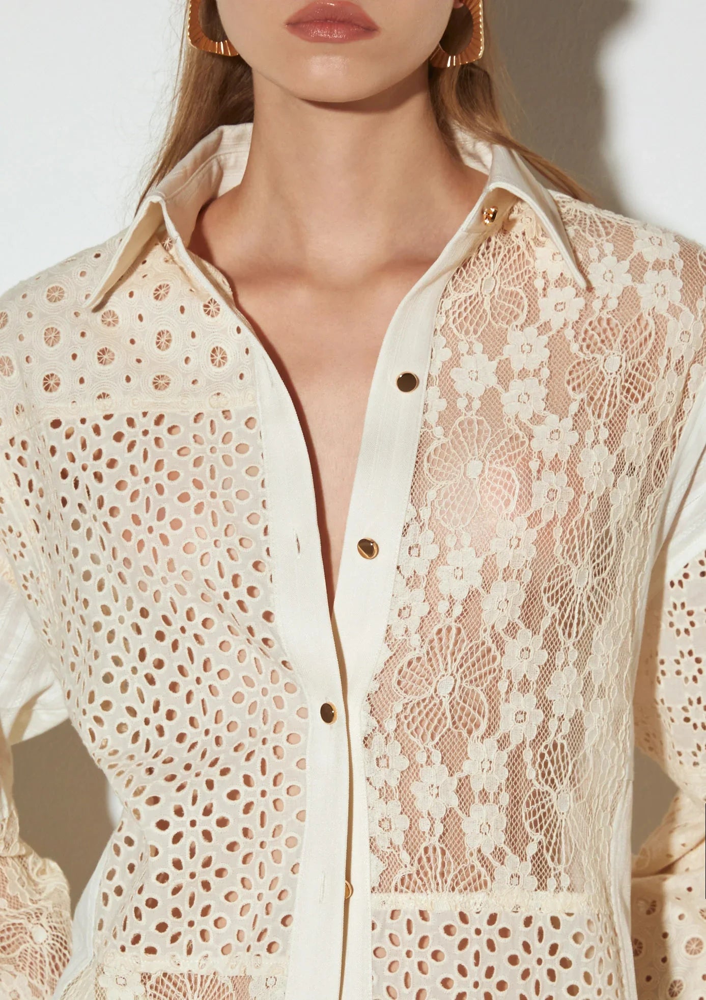 Patchwork Lace Shirt