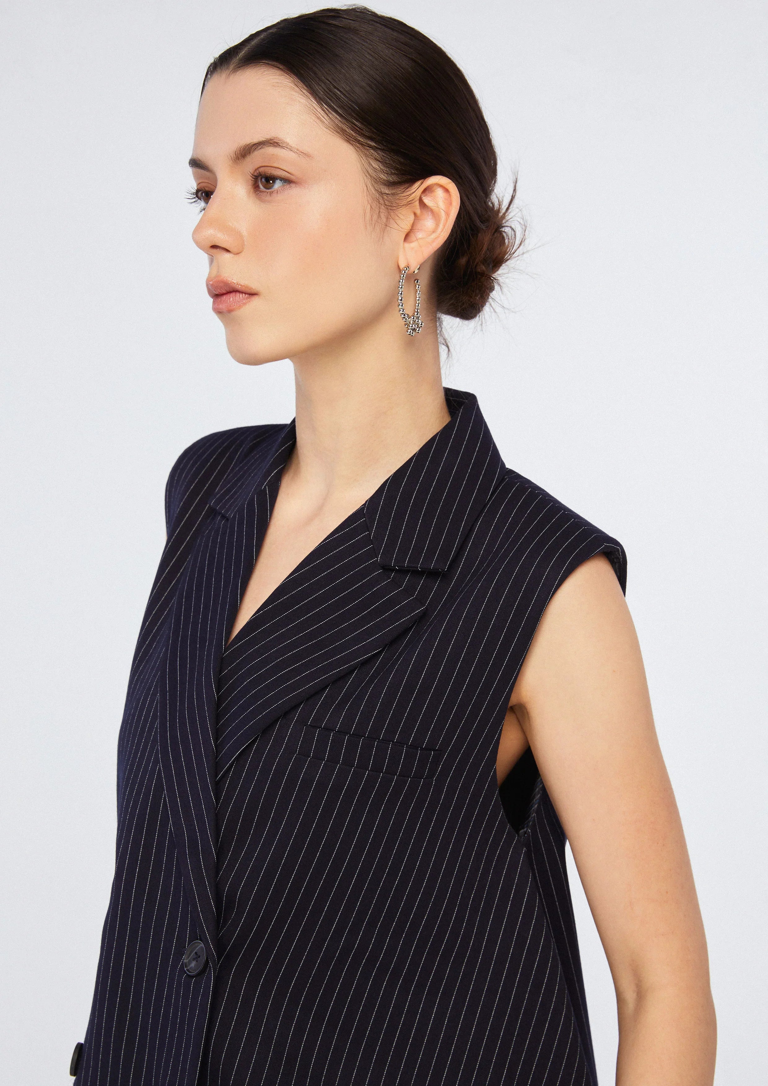 Pinstripe Double Breasted Jacket