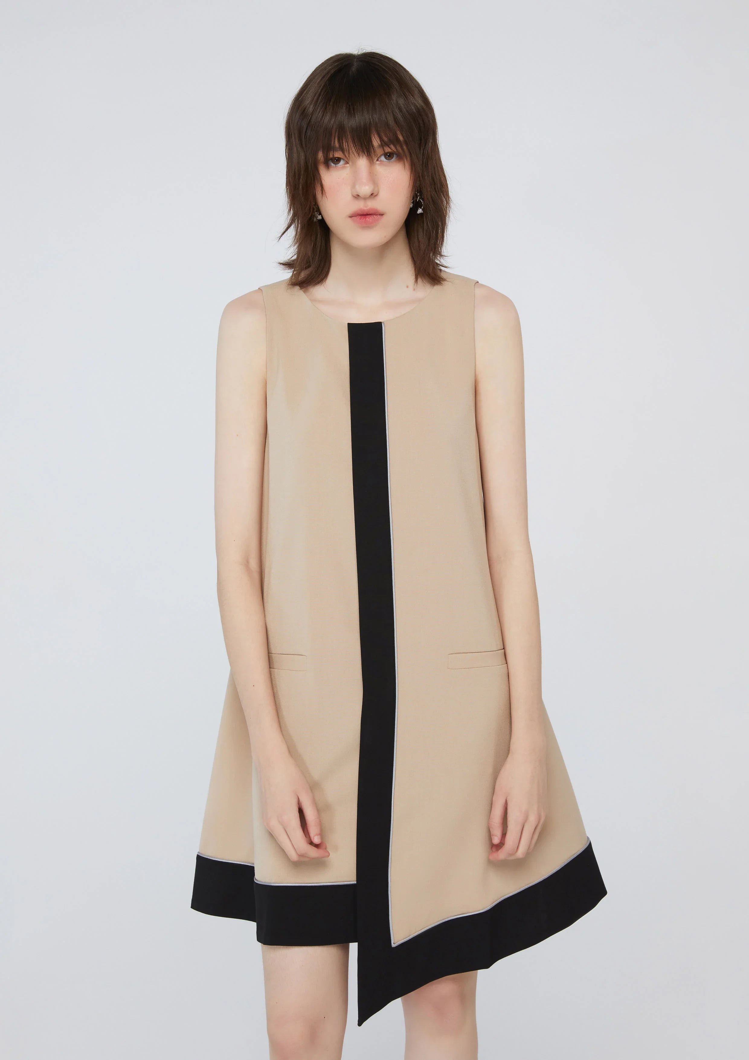 Asymmetric Skirt Mini Dress