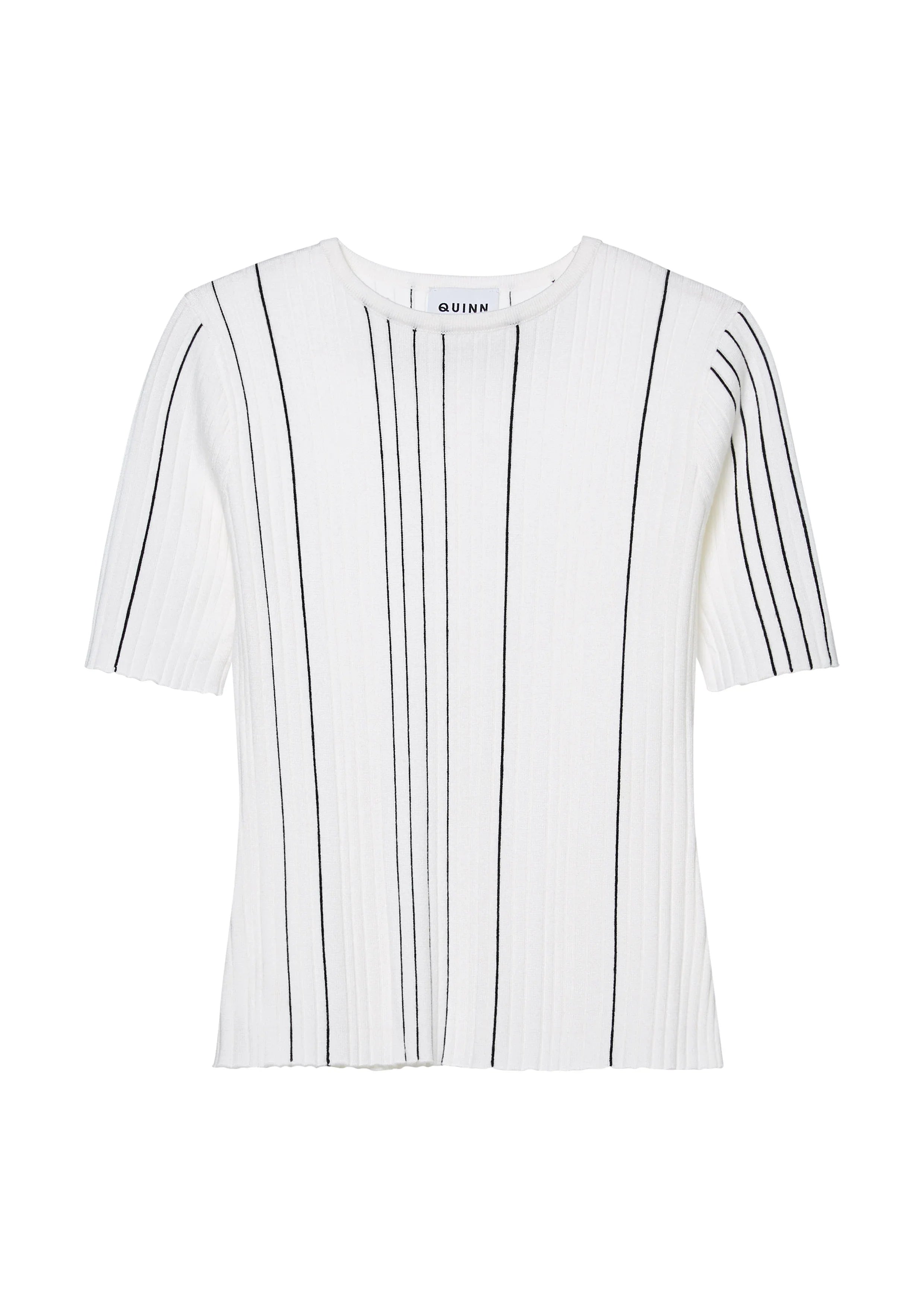 เสื้อนิตแขนสั้นลายทาง