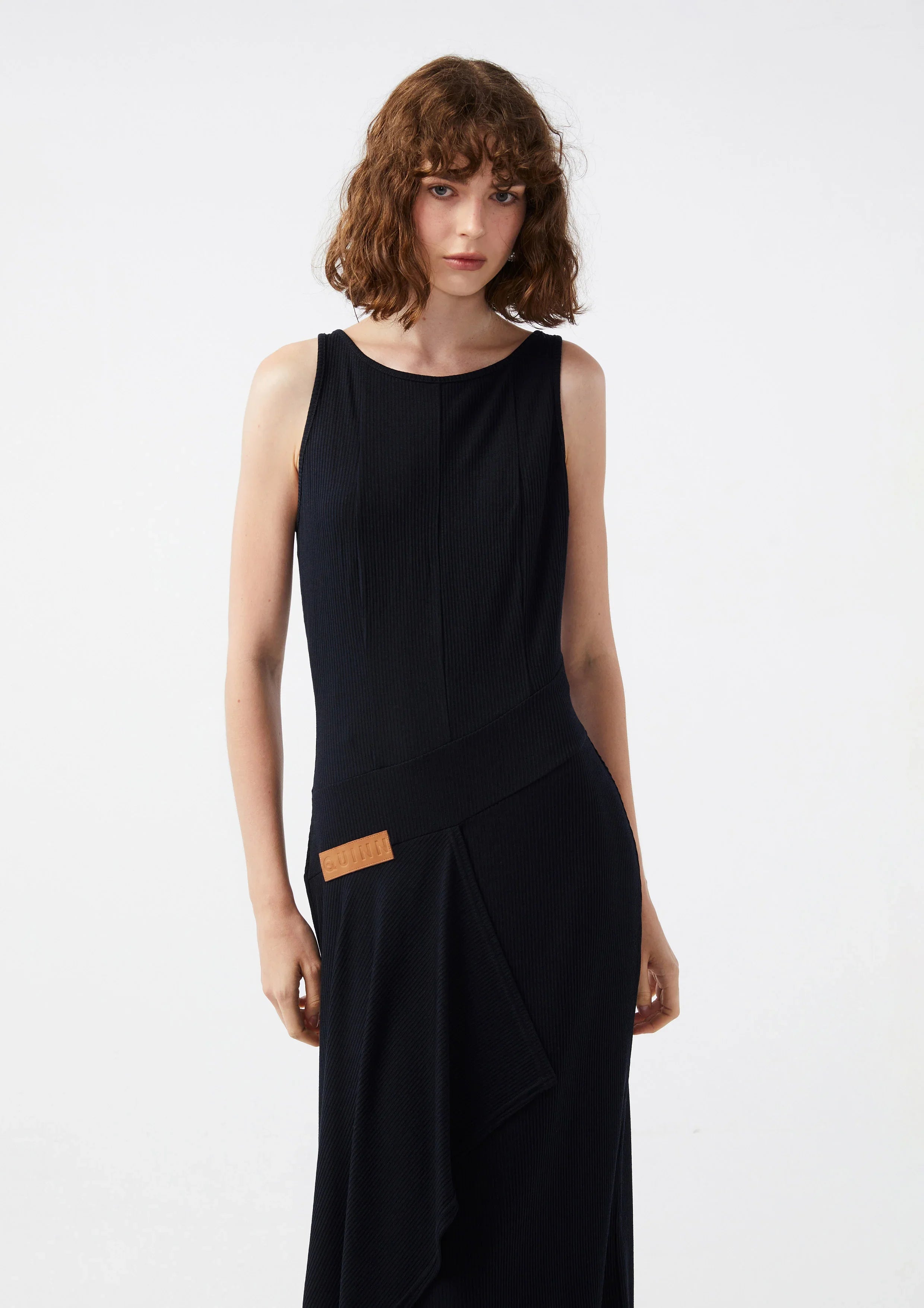 Sleeveless Dress With Logo Patch