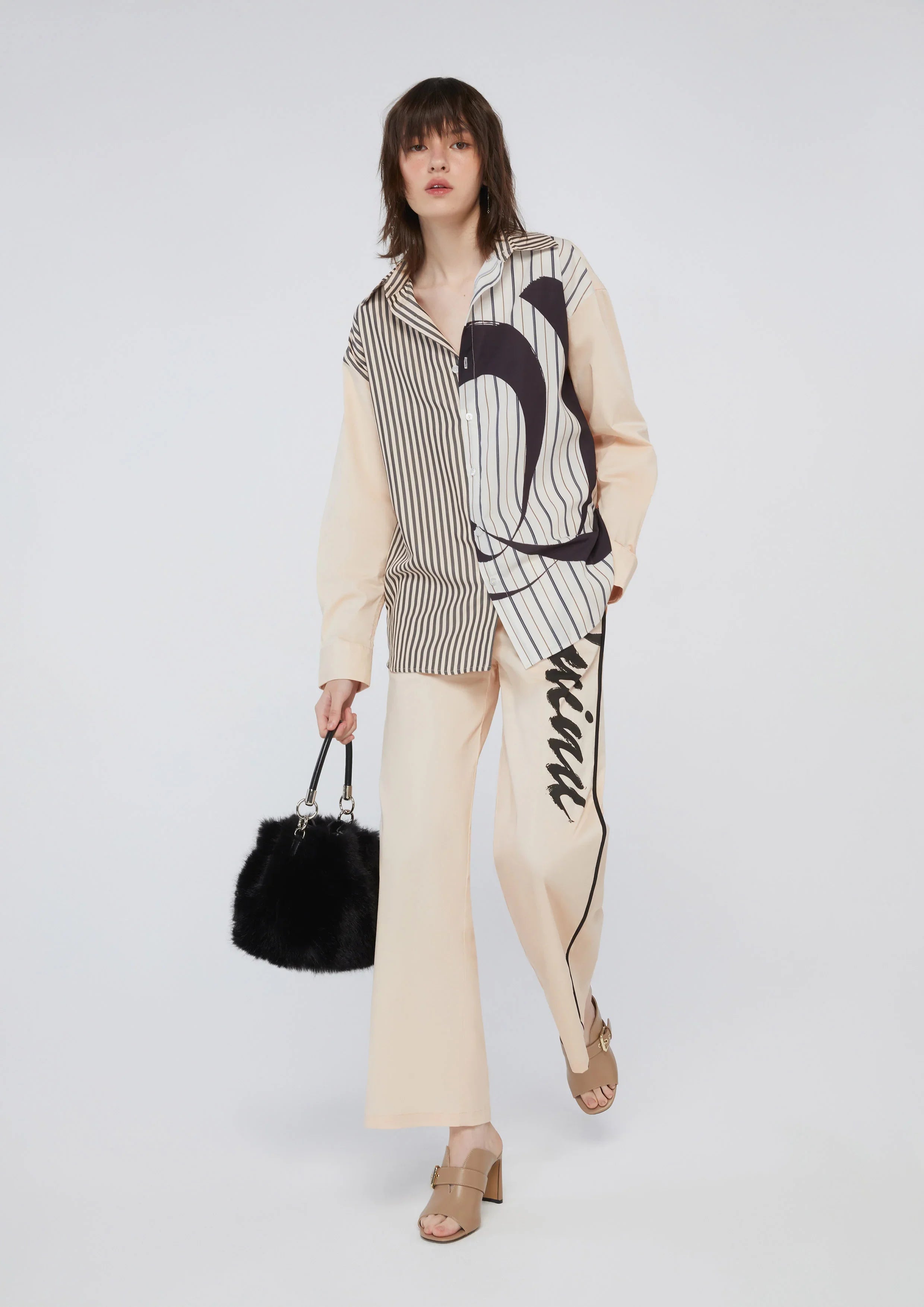 Abstract Print Long Sleeve Shirt