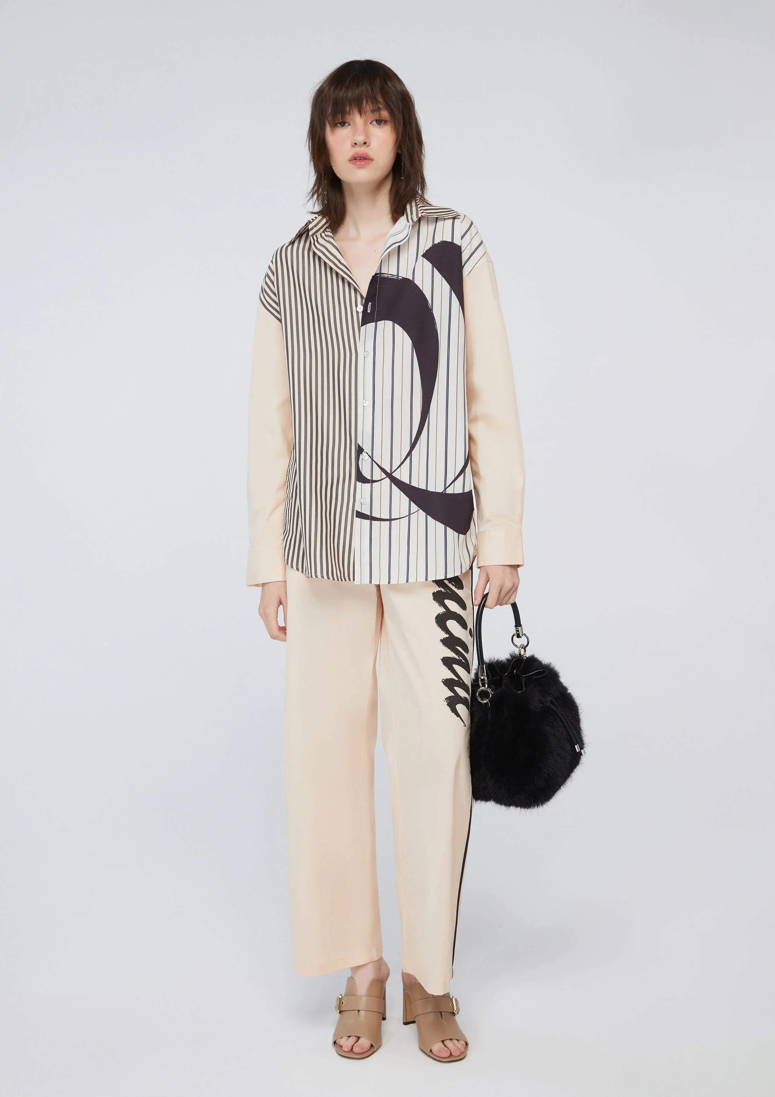 Abstract Print Long Sleeve Shirt