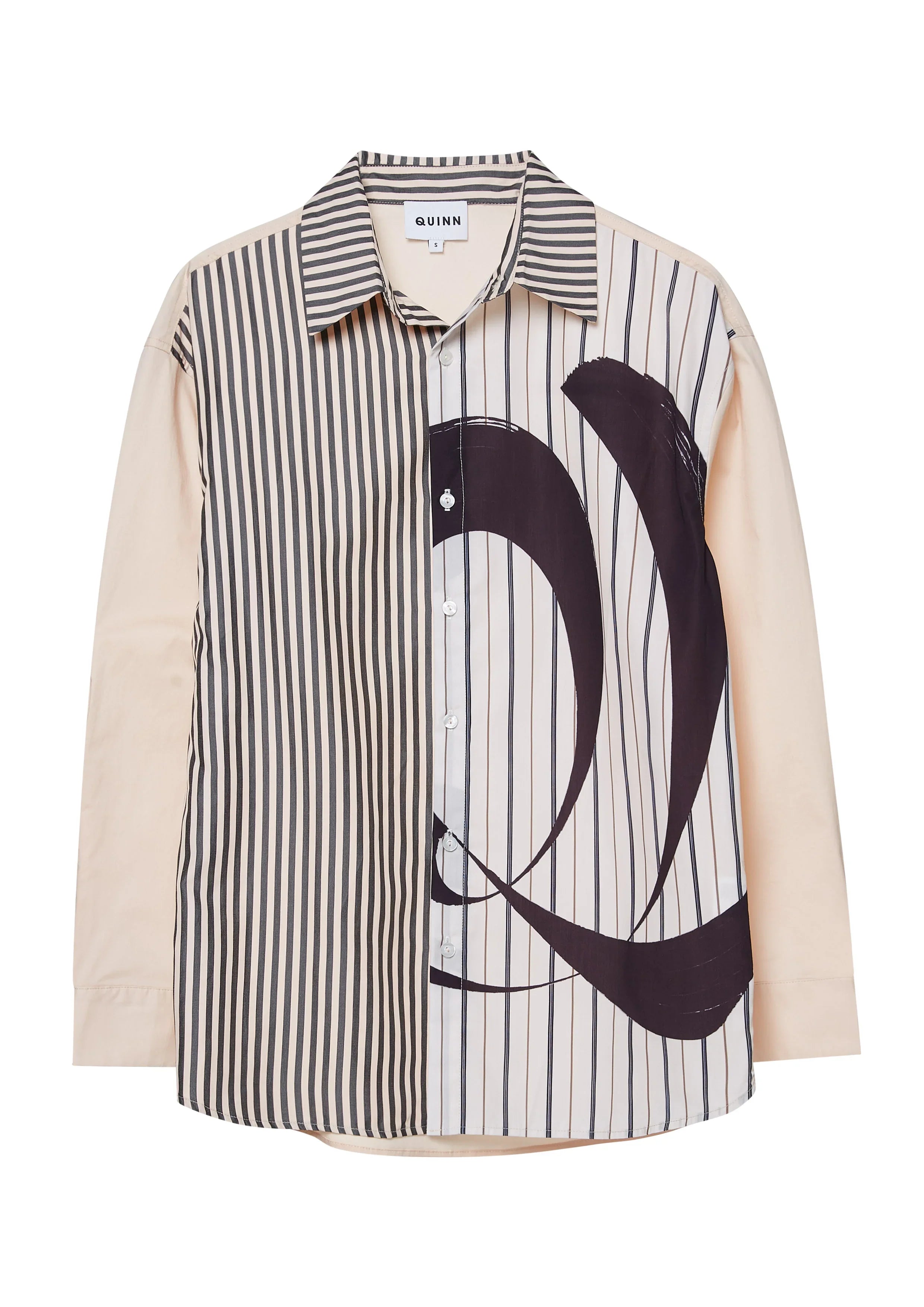 Abstract Print Long Sleeve Shirt