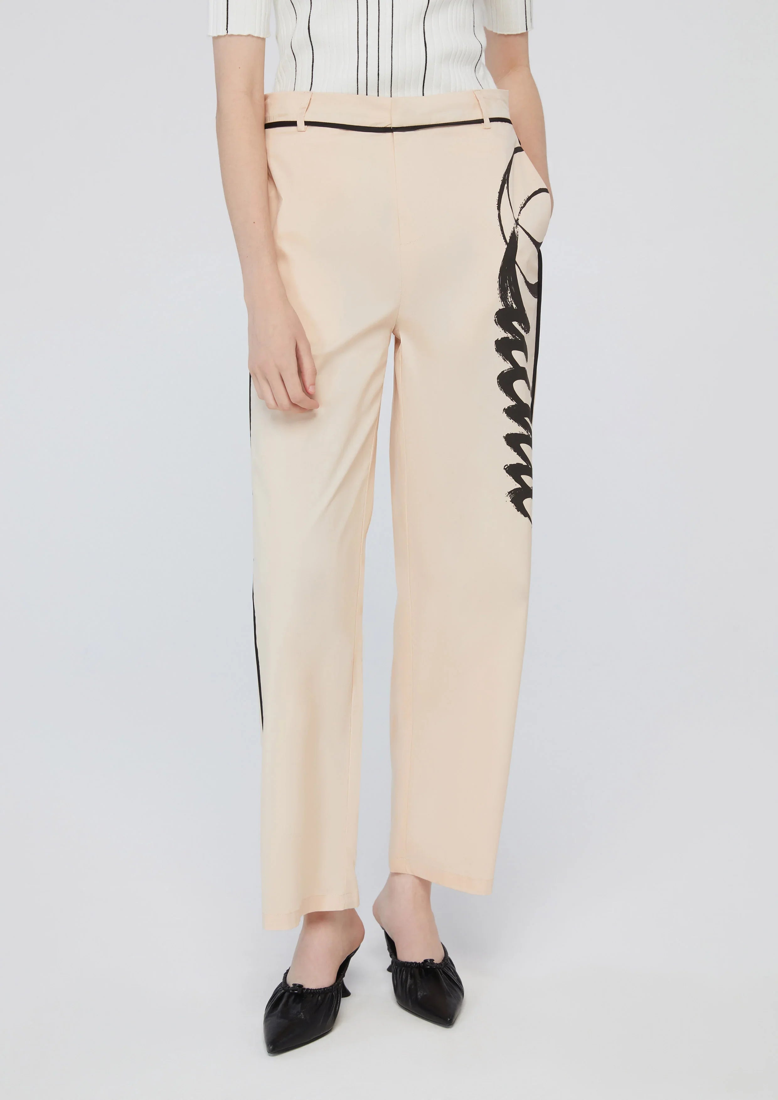 Abstract Print Pants