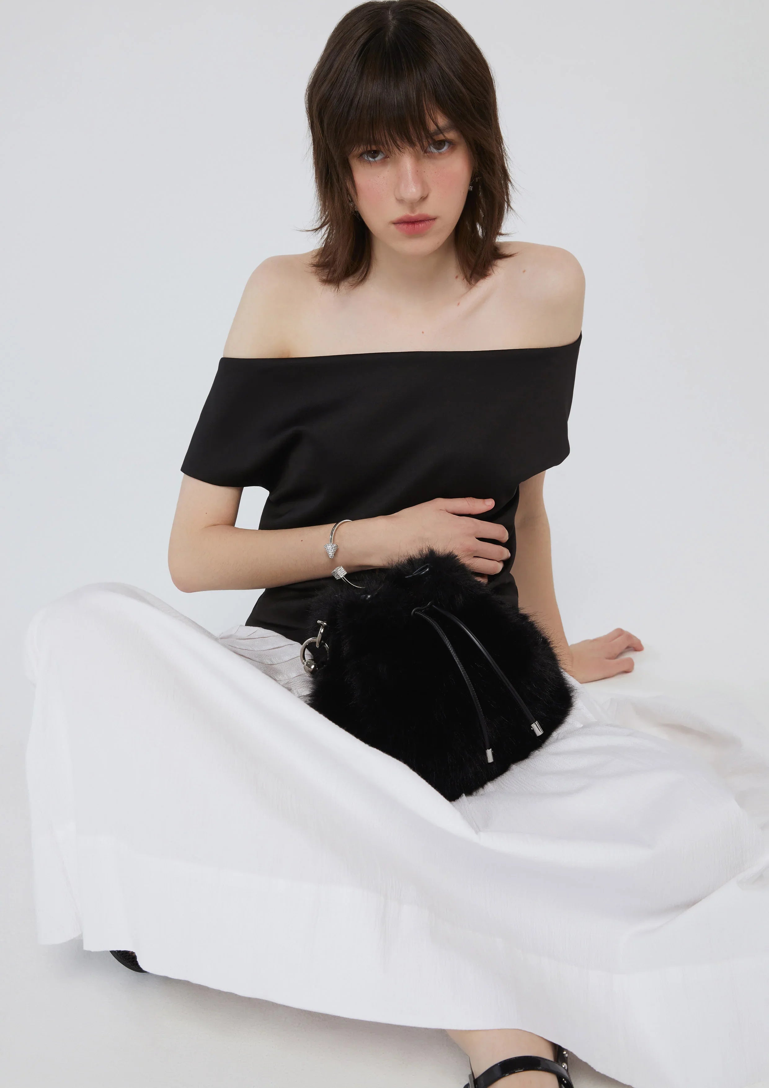 Layered Flare Skirt Dress