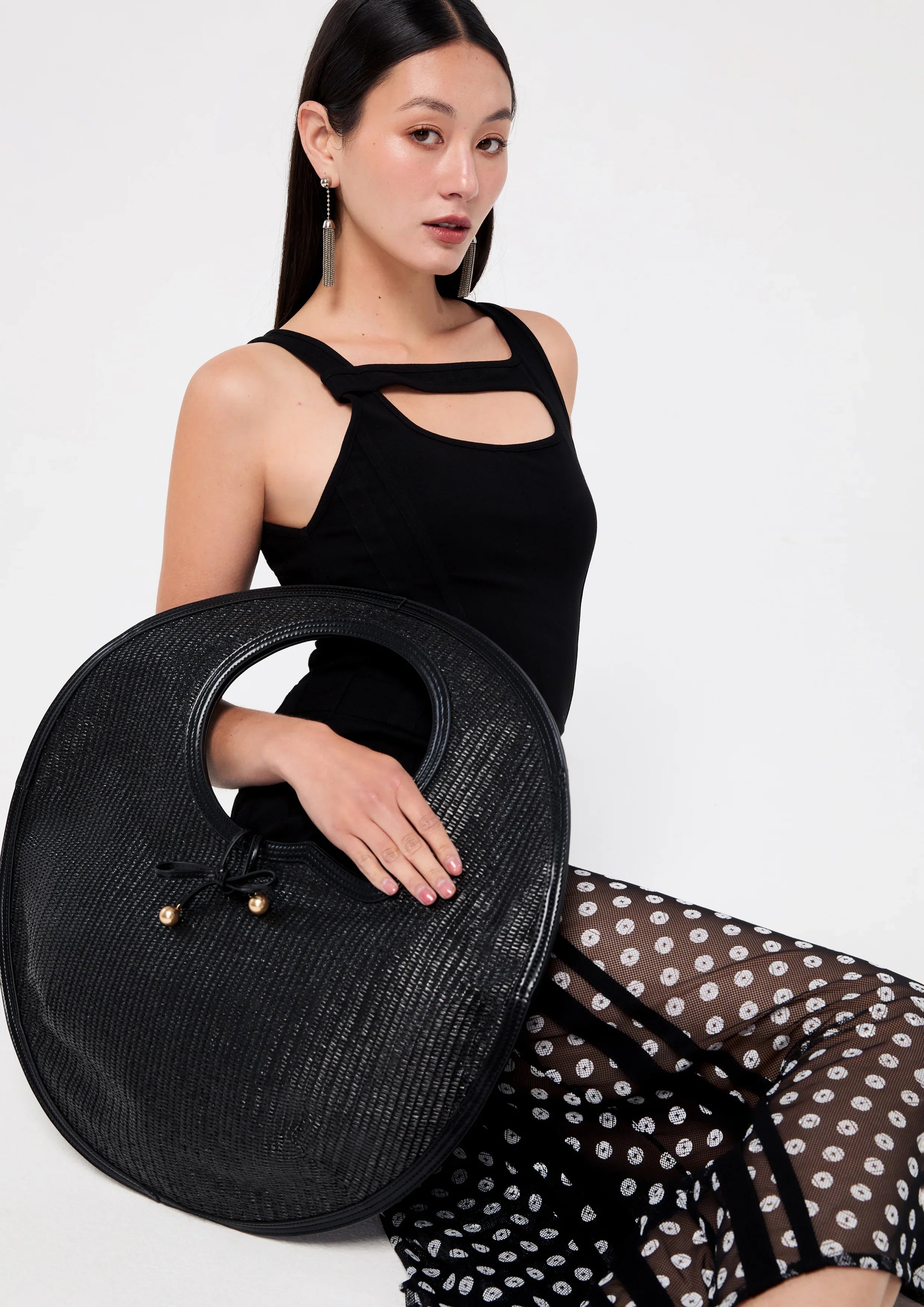 Q Raffiaria Handle Bag