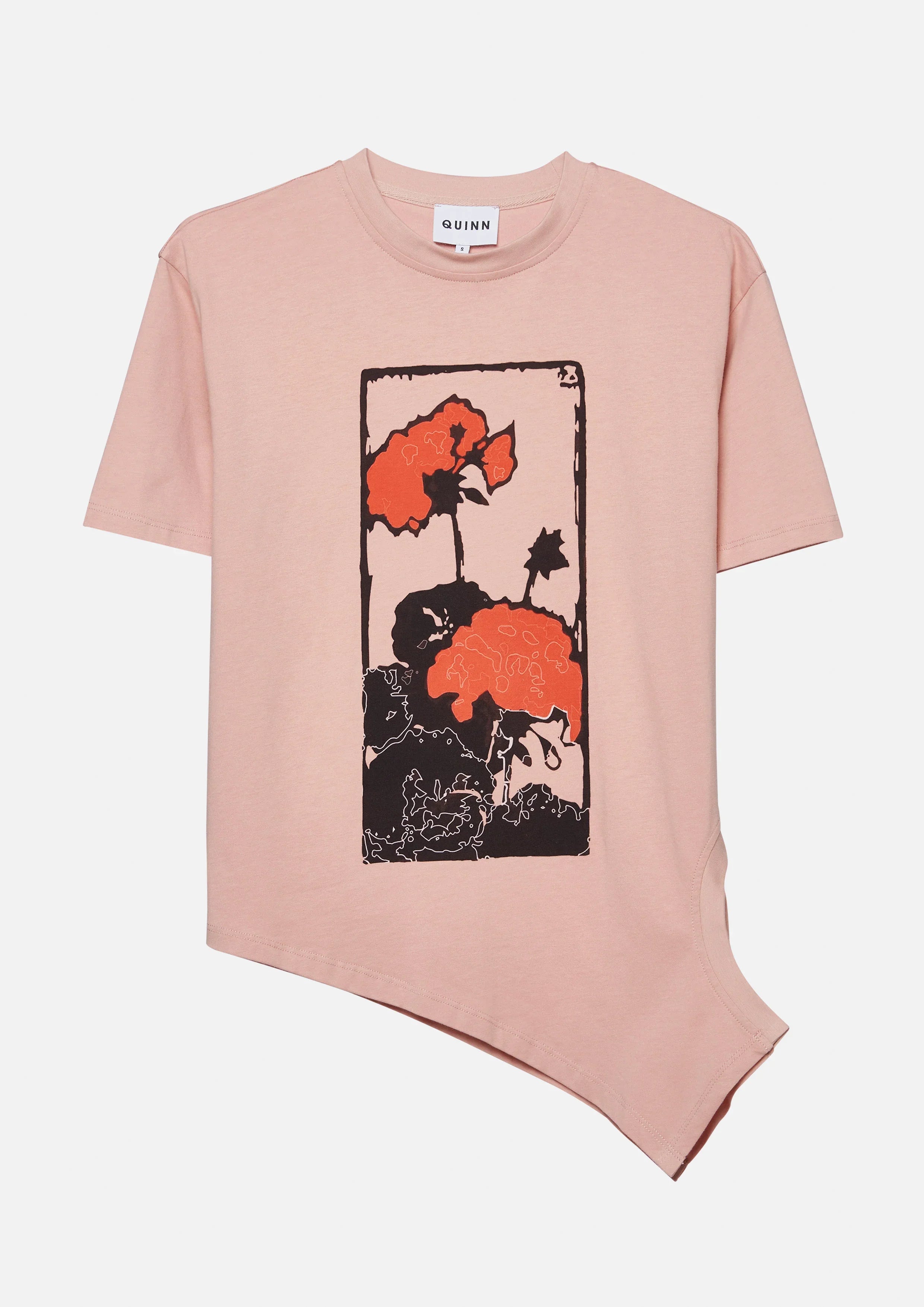 Print Asymmetric T-Shirt