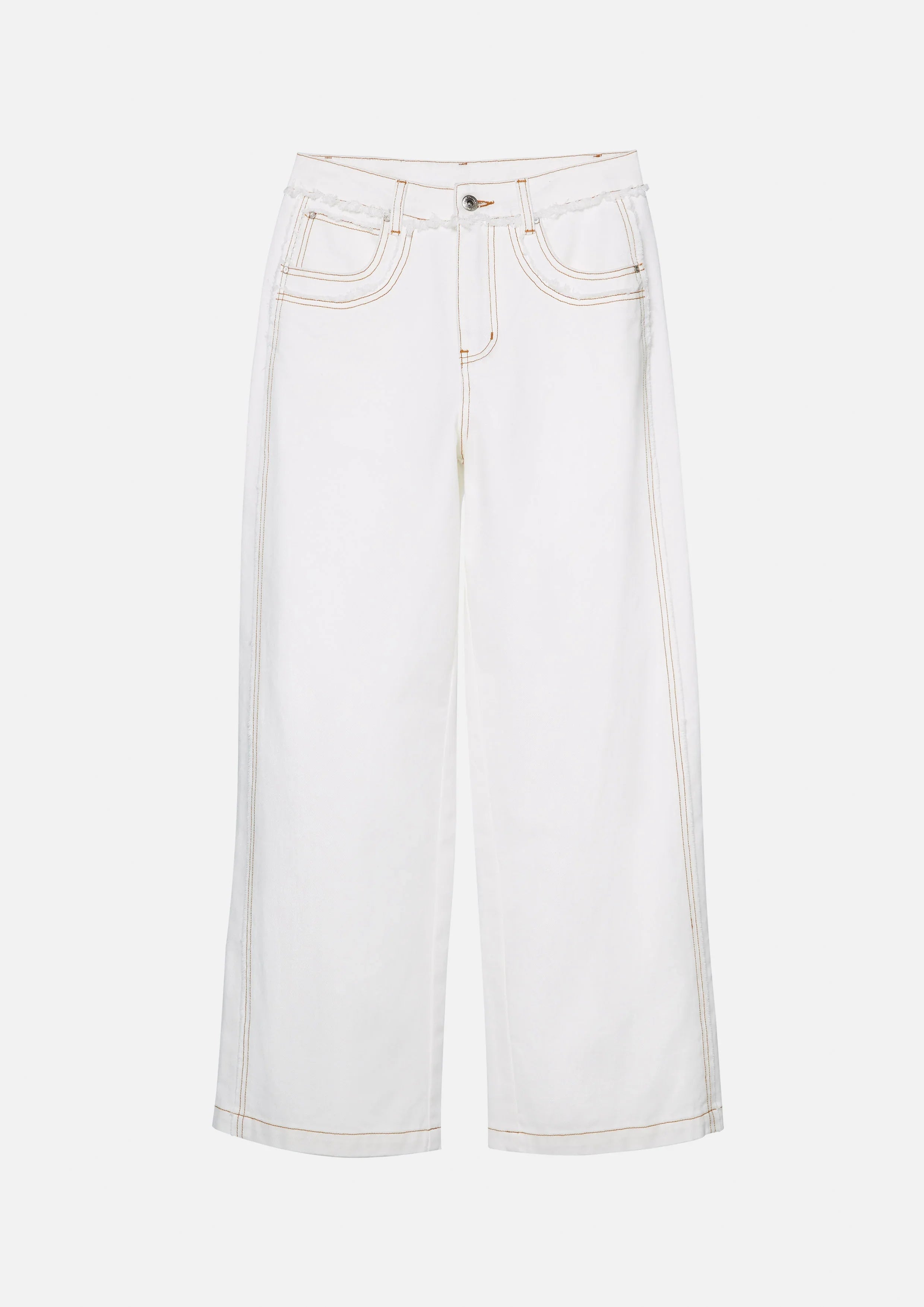 Contrast Stitching Relaxed Pants
