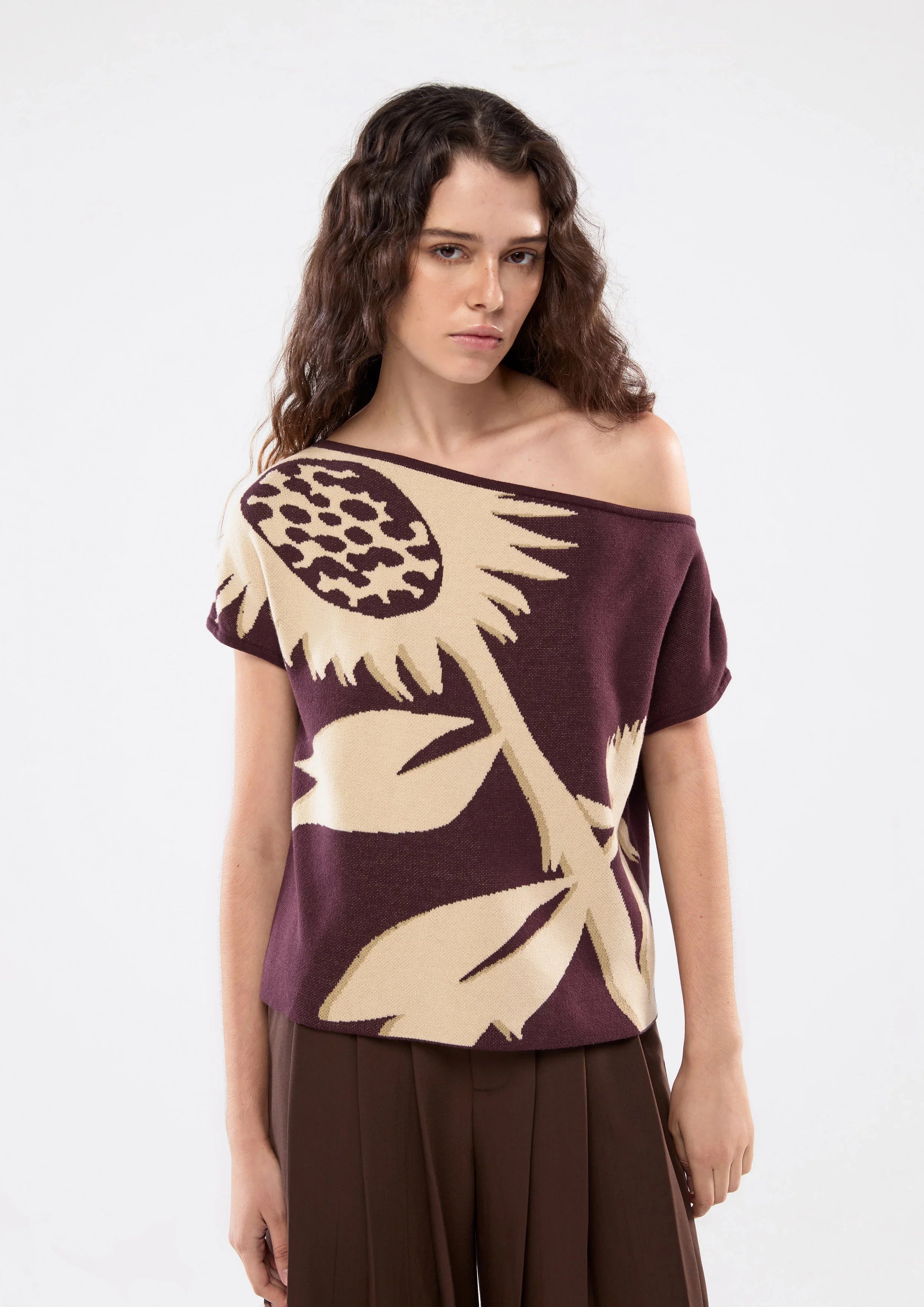 Floral One-Shoulder Top