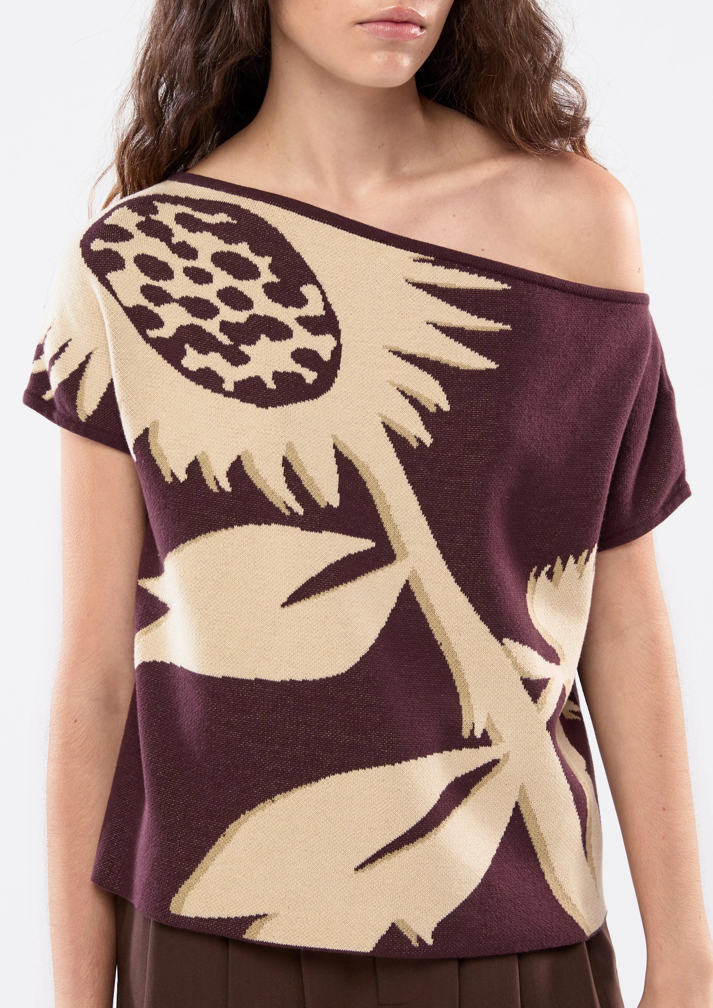 Floral One-Shoulder Top