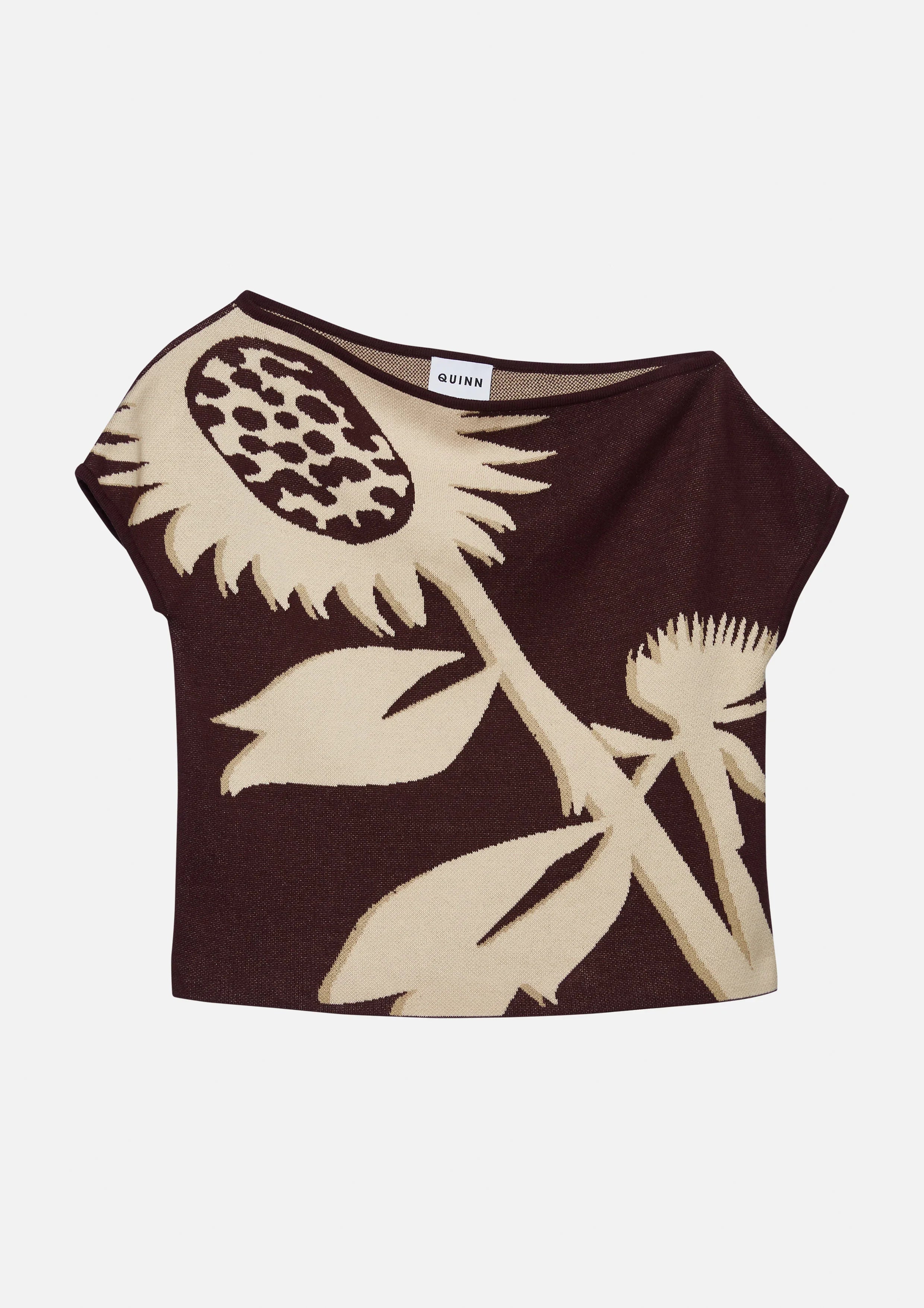 Floral One-Shoulder Top