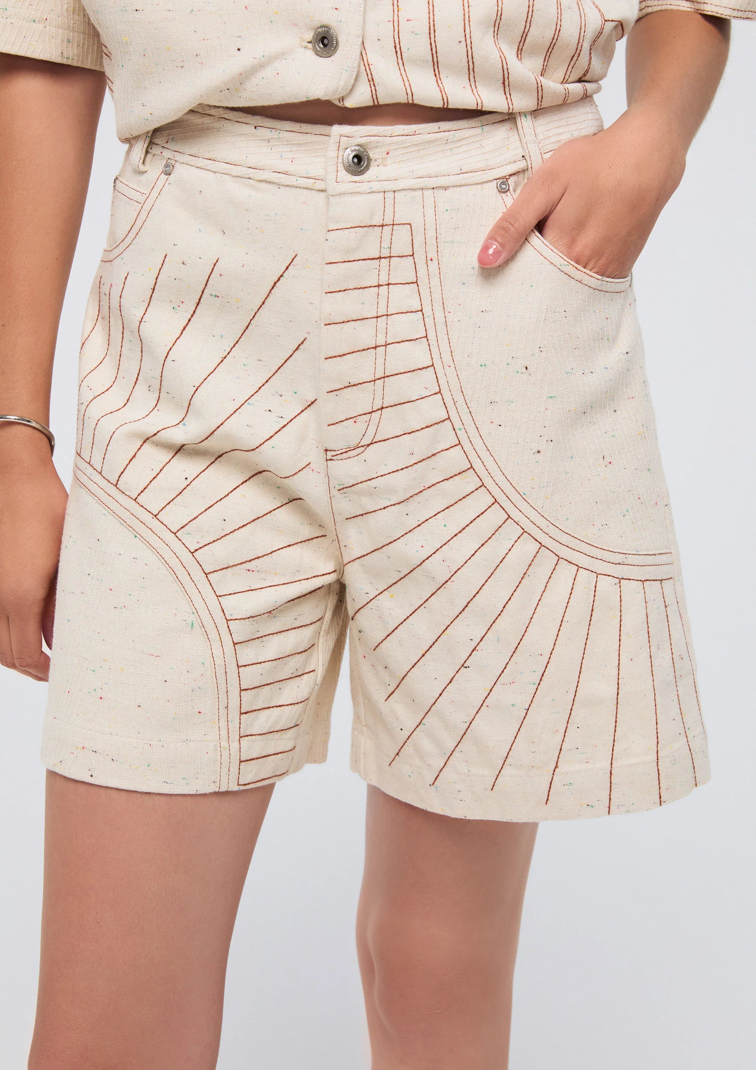 Graphic Line Shorts