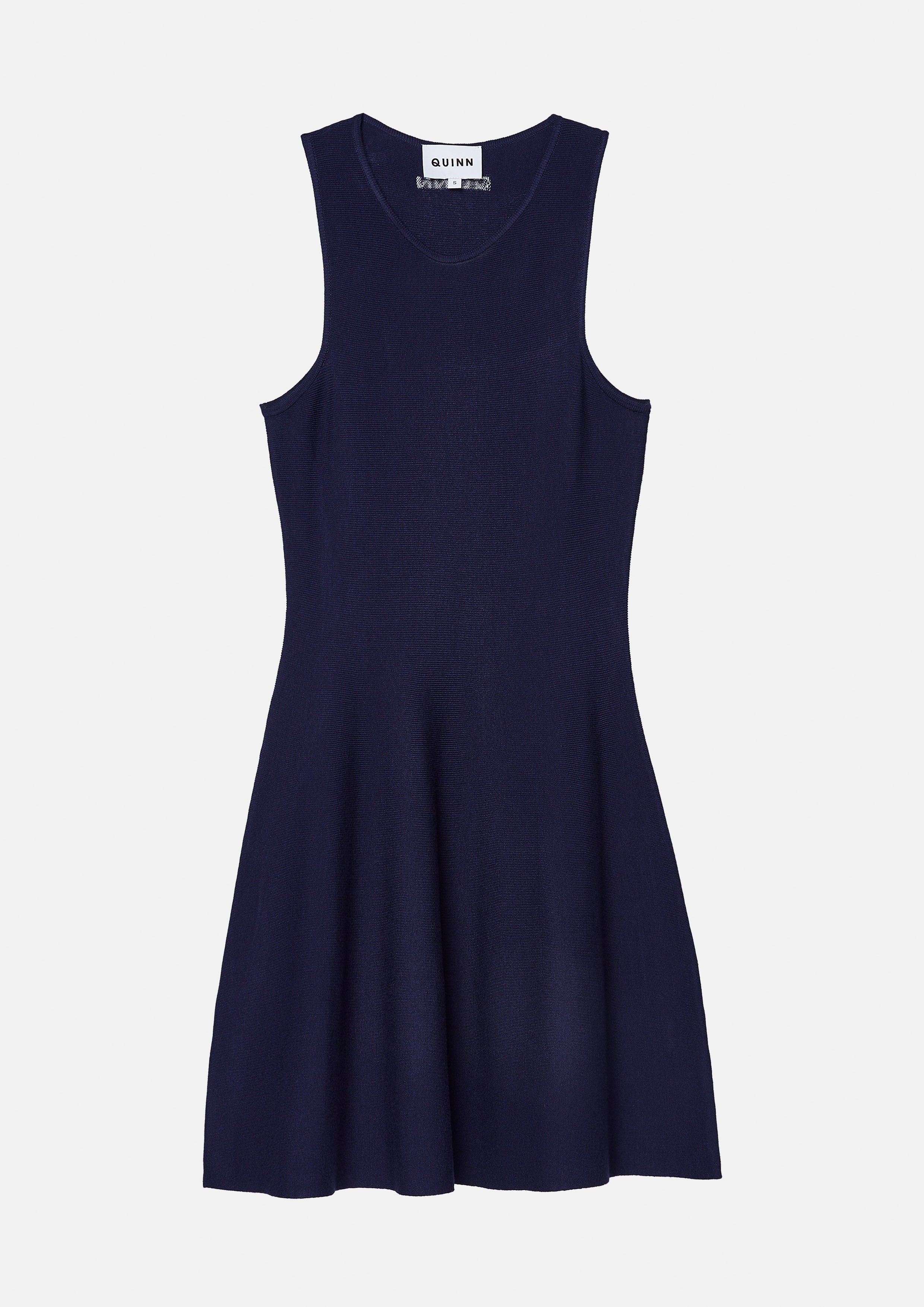 เดรสสั้นแขนกุดกระโปรงระบาย